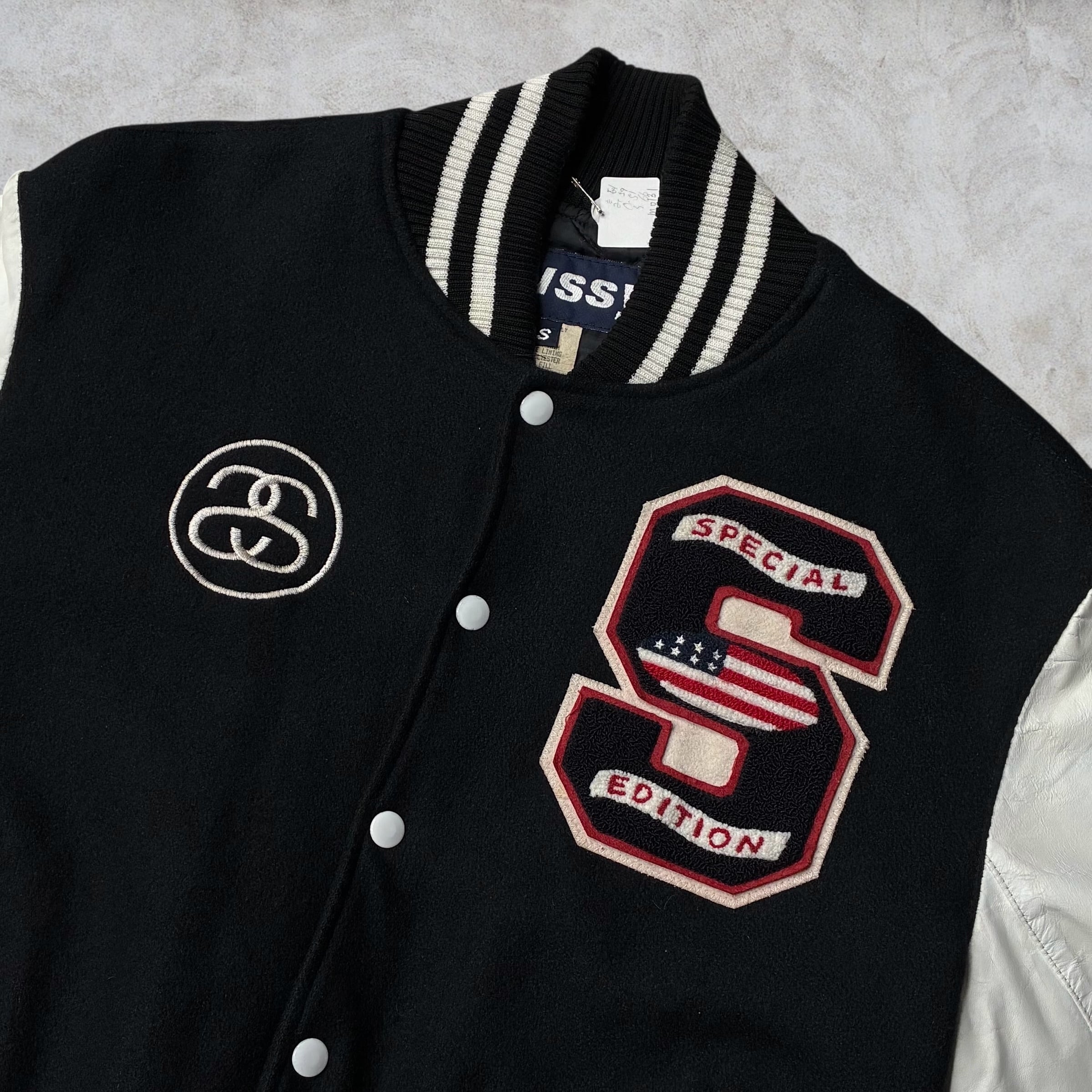 Special!!】90's old stussy Varsity Jacket “SPECIAL EDITION