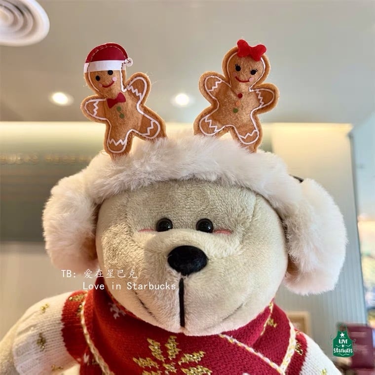 ベアリスタ 熊 ぬいぐるみ クリスマス ジンジャークッキー 台湾