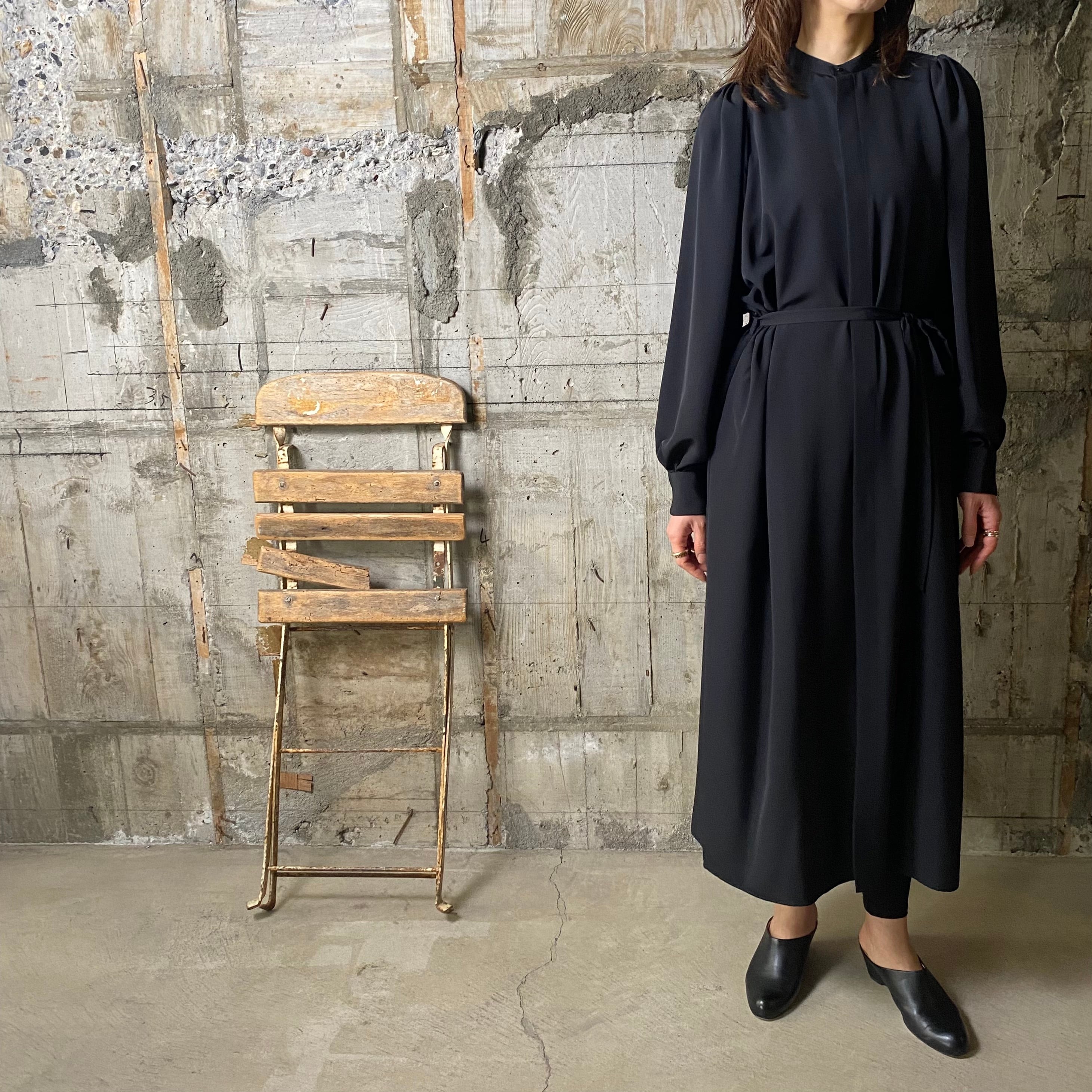 HYKE【ハイク】TAFFETA DRESS (16151 BLACK ). | glamour online