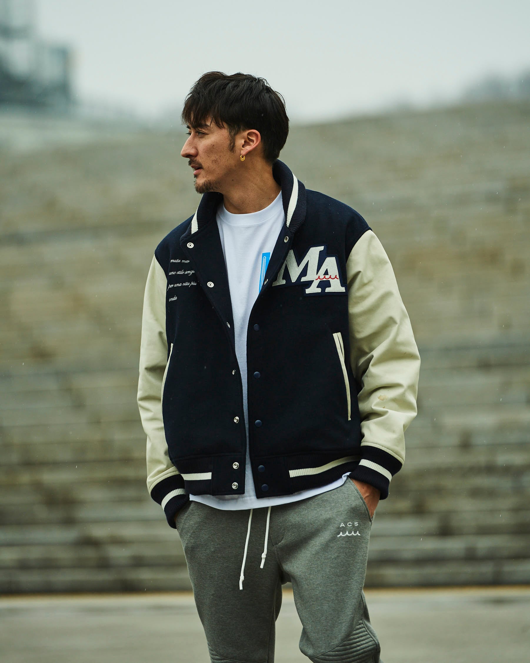 muta MARINE × ACANTHUS スタジアムジャケット | ACANTHUS ONLINE STORE