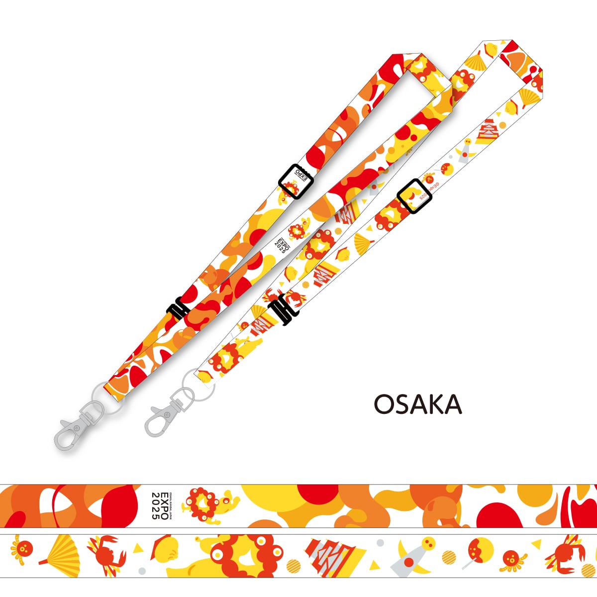 大阪・関西万博〉ネックストラップ（ミャクミャク／オオサカ／ジャパン