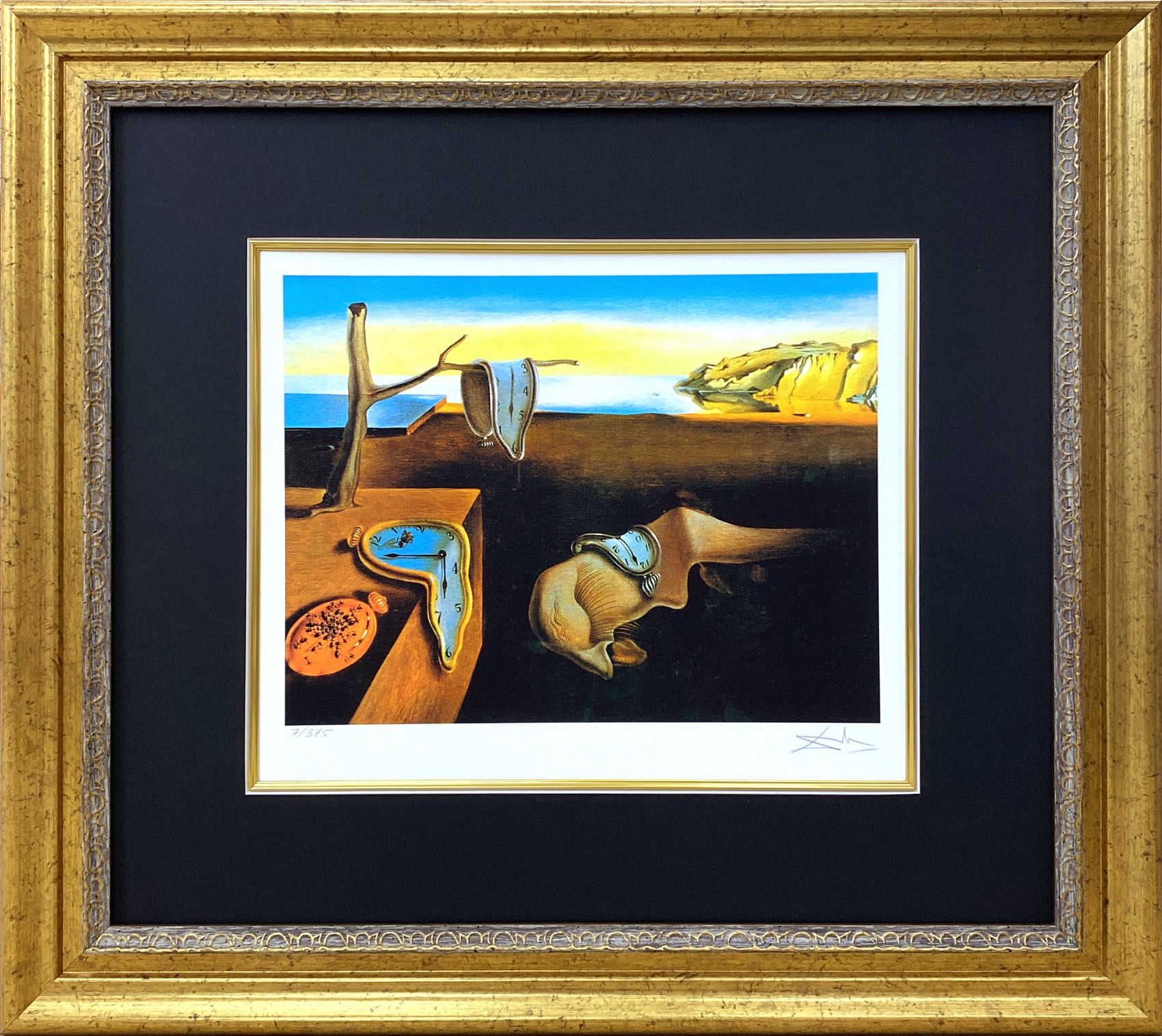 サルバドール ダリ「記憶の固執」額縁4色選択可能 作品証明書 展示用