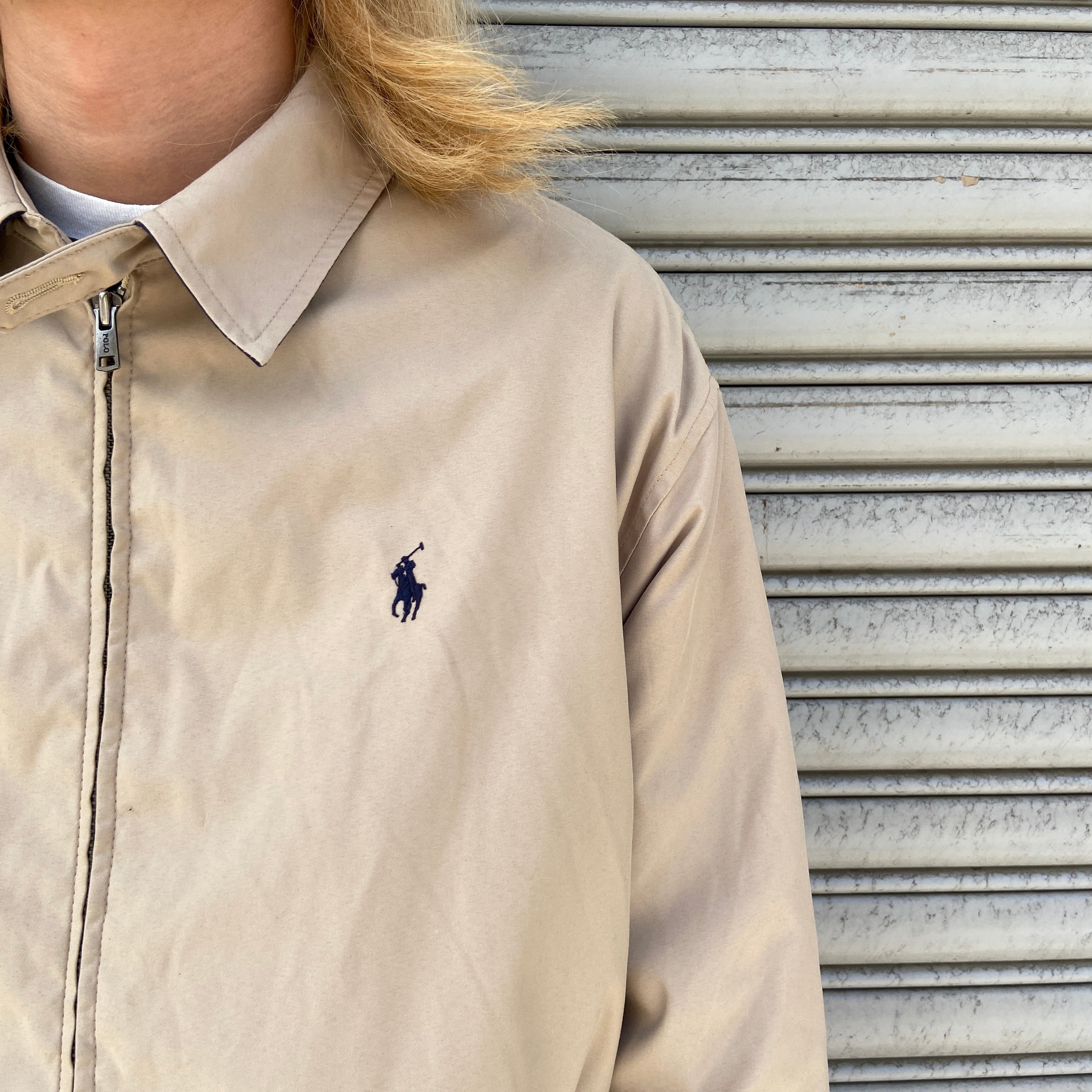 Ralph Lauren スウィングトップジャケット L ベージュ ポリエステル