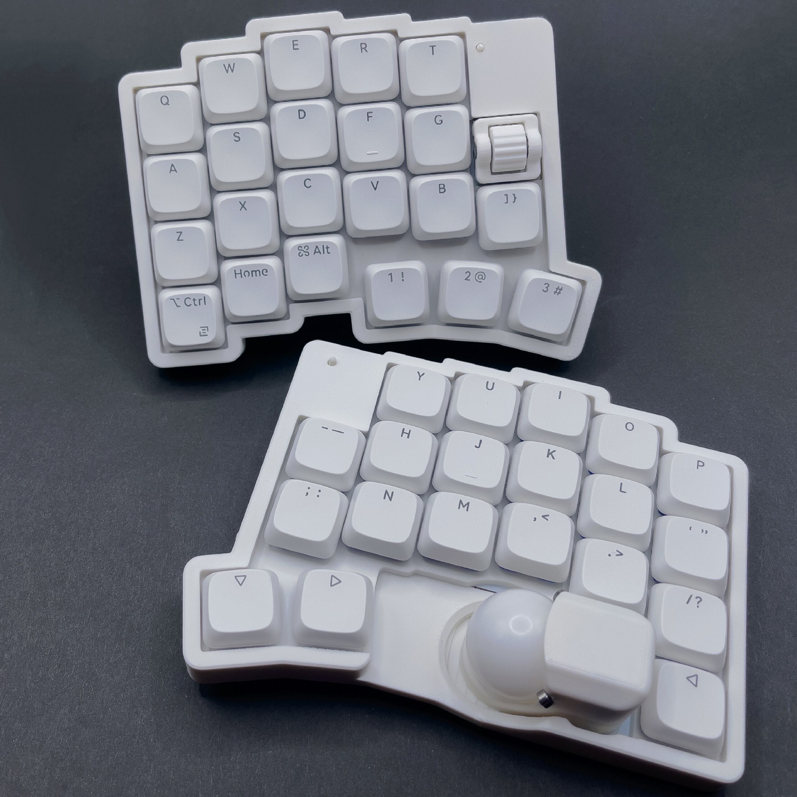 roBa LP 無線接続 左右分割 トラックボール キーボード 組立て済み