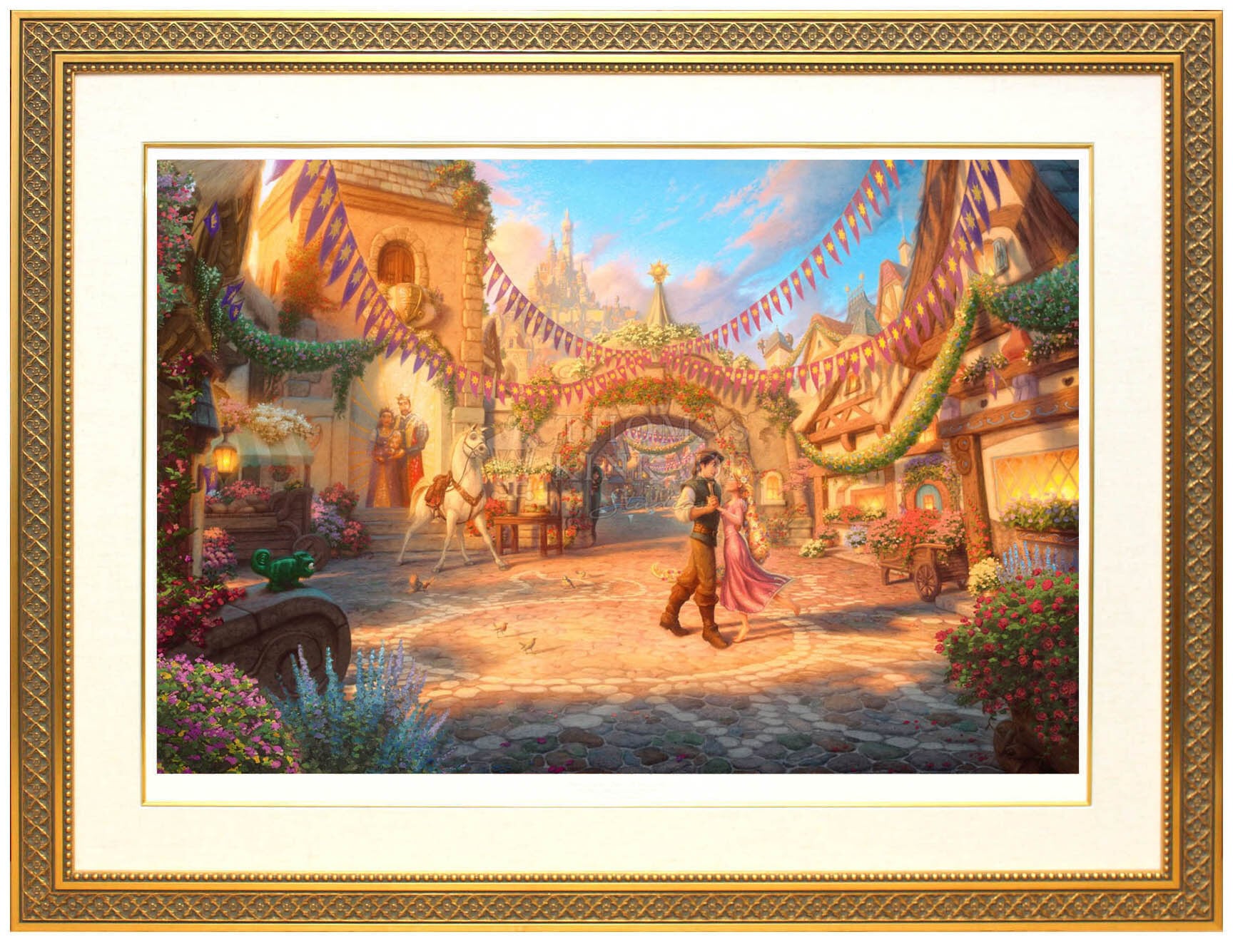 ディズニー絵画 塔の上のラプンツェル/ダンシング イン ザ サンライト