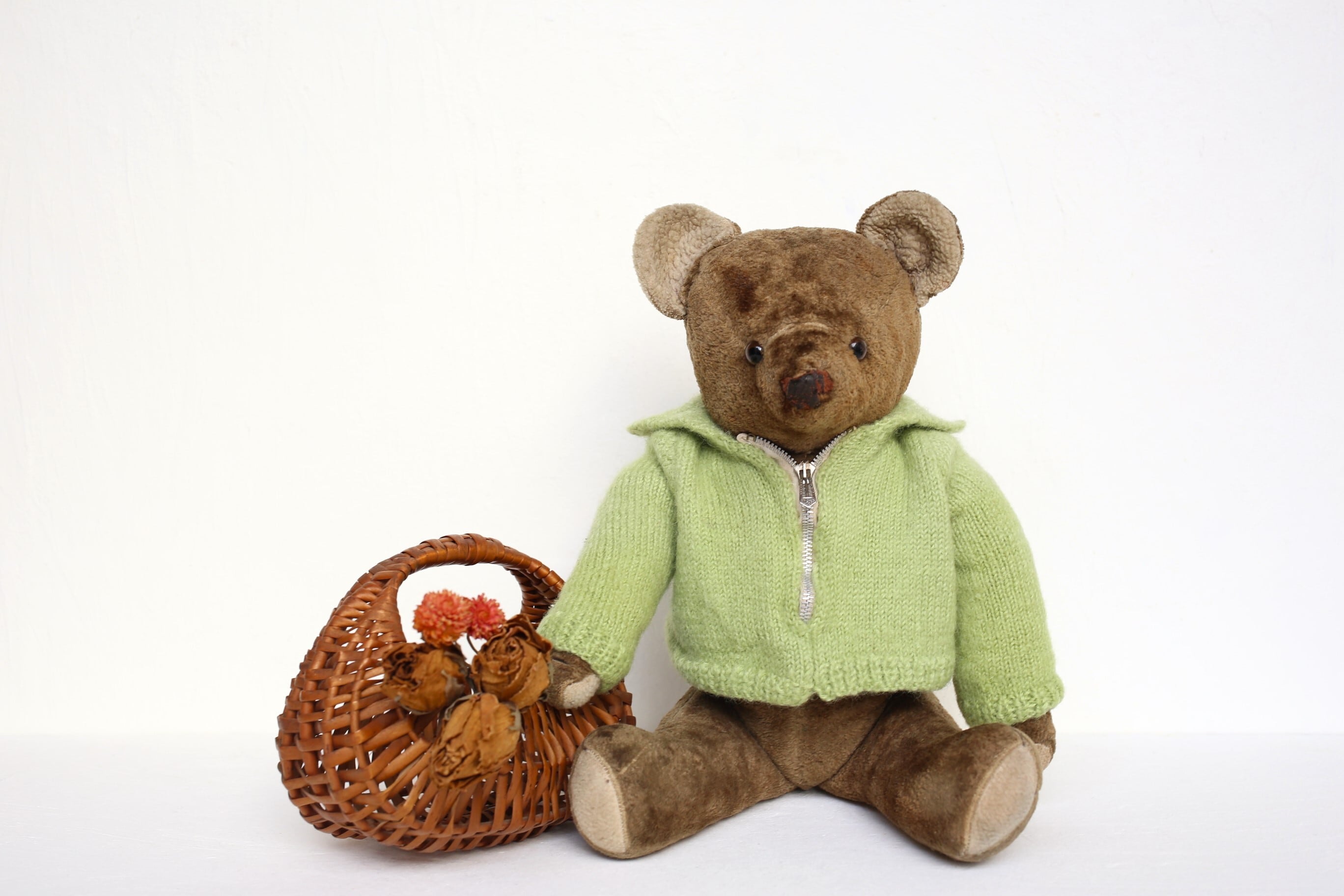 優しいベビーシッター アンティークベア フランス☆ テディベア