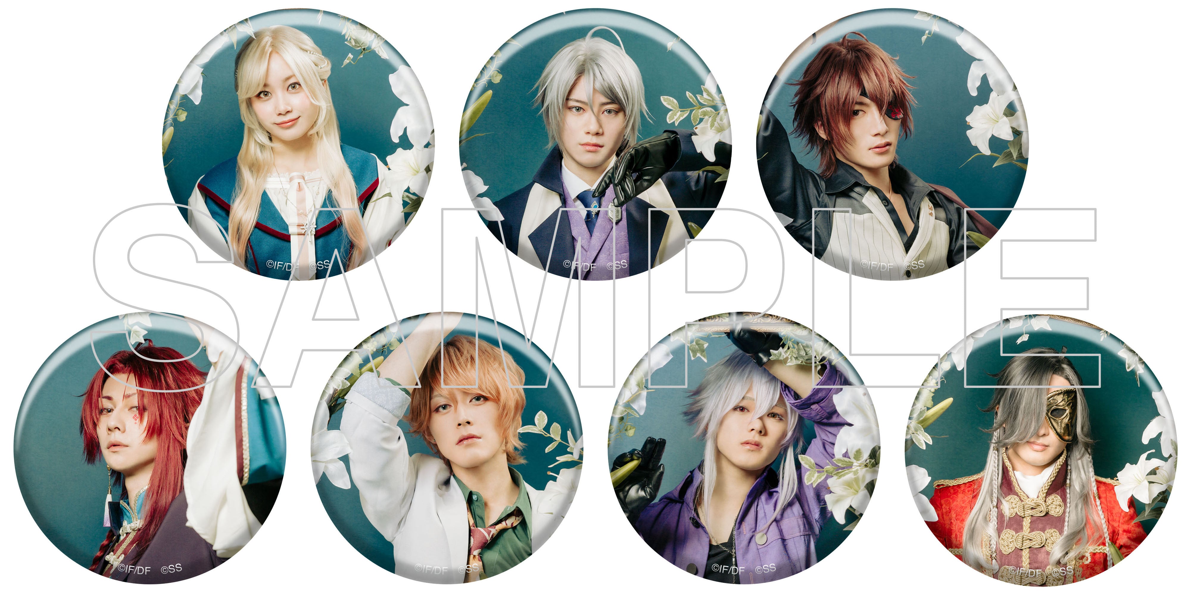 ピオミュ】キャスト柄ランダム缶バッジ（全15種）【ミュージカル『ピオ