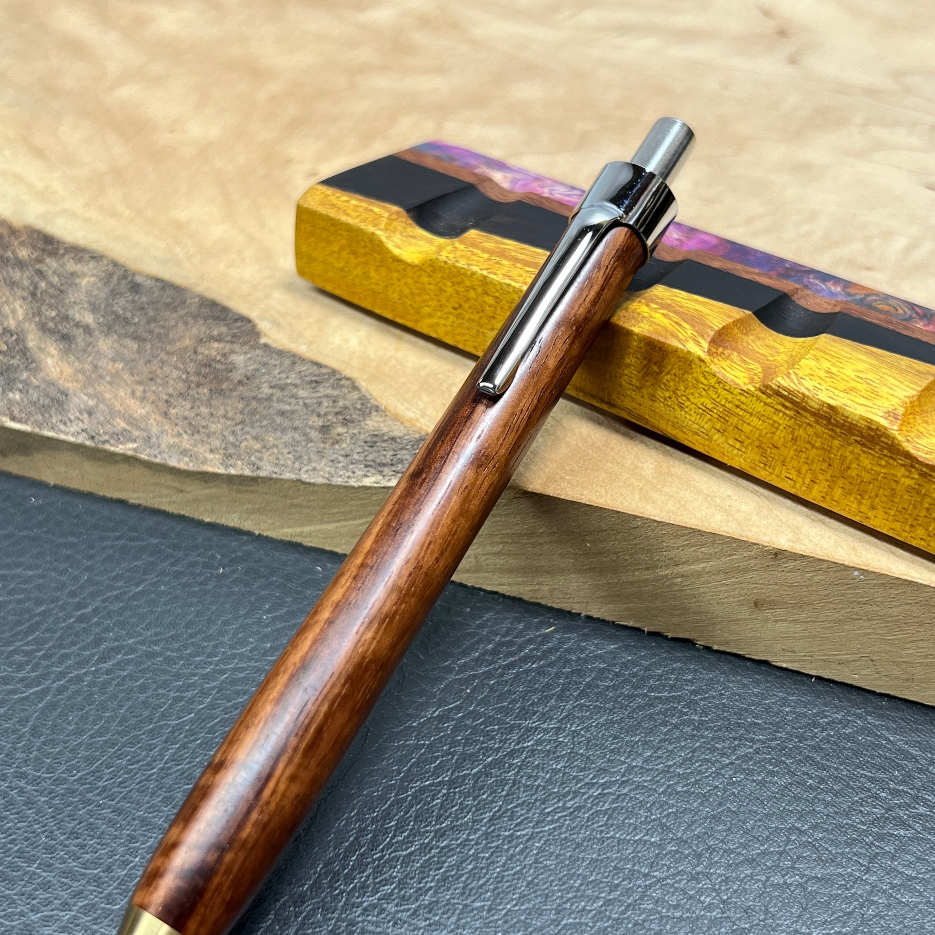 27オバンコール木製シャーペン 強低重心 真鍮 | handwood