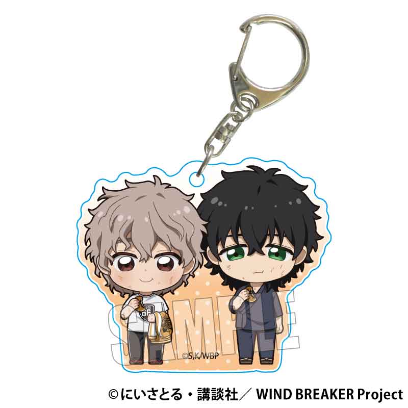 WIND BREAKER ぷちめもっ!アクリルキーホルダー 兎耳山 丁子&十亀 条