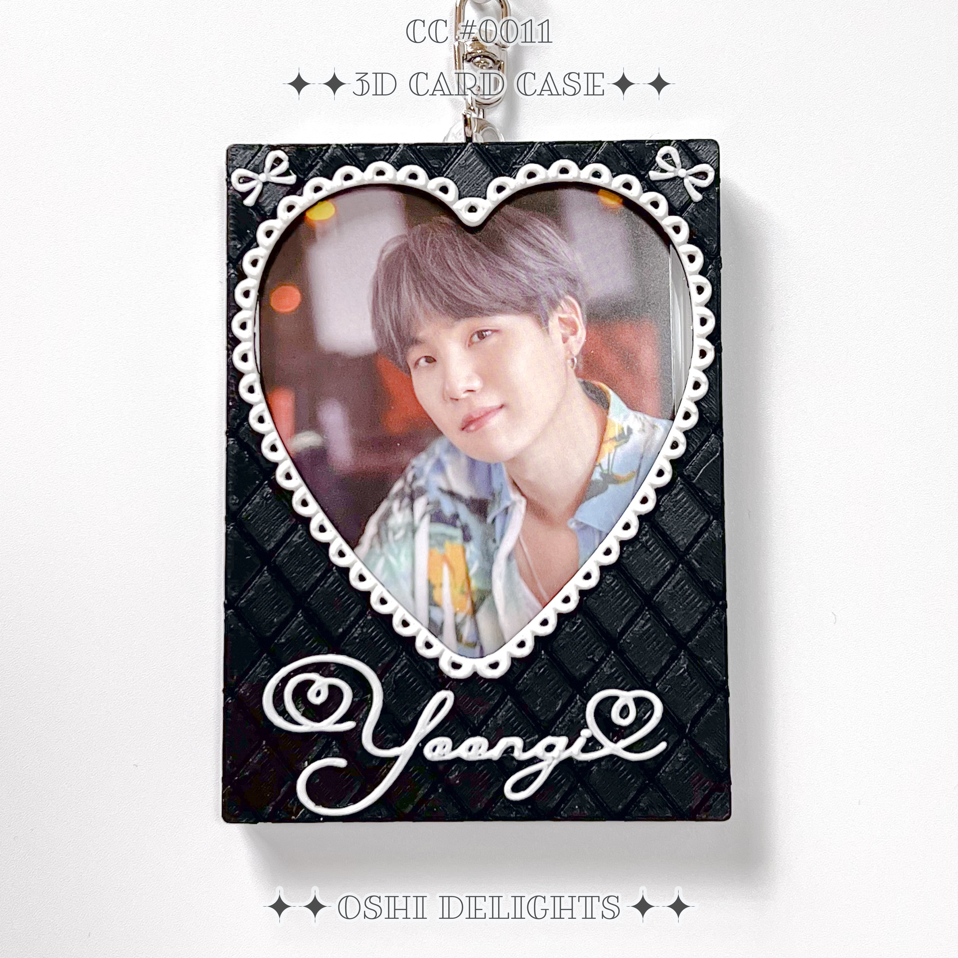 BTS SUGA Yoongi シュガ ユンギ 3Dデコ トレカケース キーホルダー