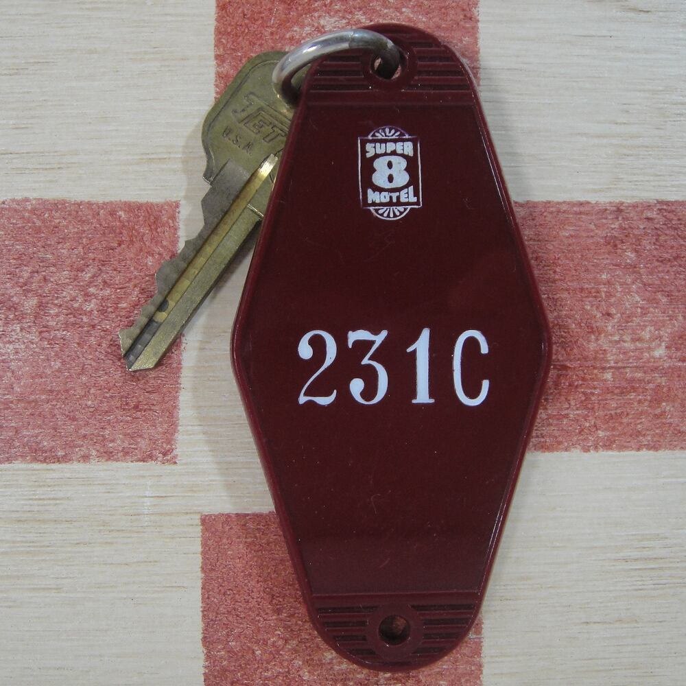 アメリカ製USAヴィンテージ モーテル ホテル キー 334 イリノイ