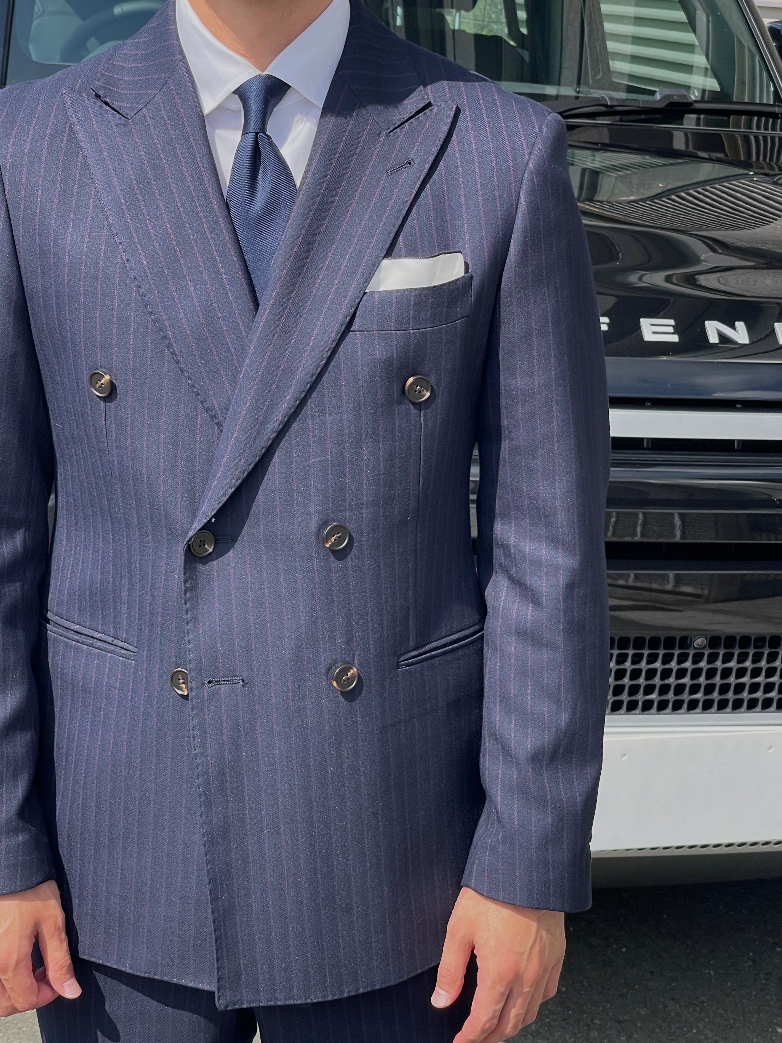 widerange セットアップストライプダブルスーツストライプ ジャケット