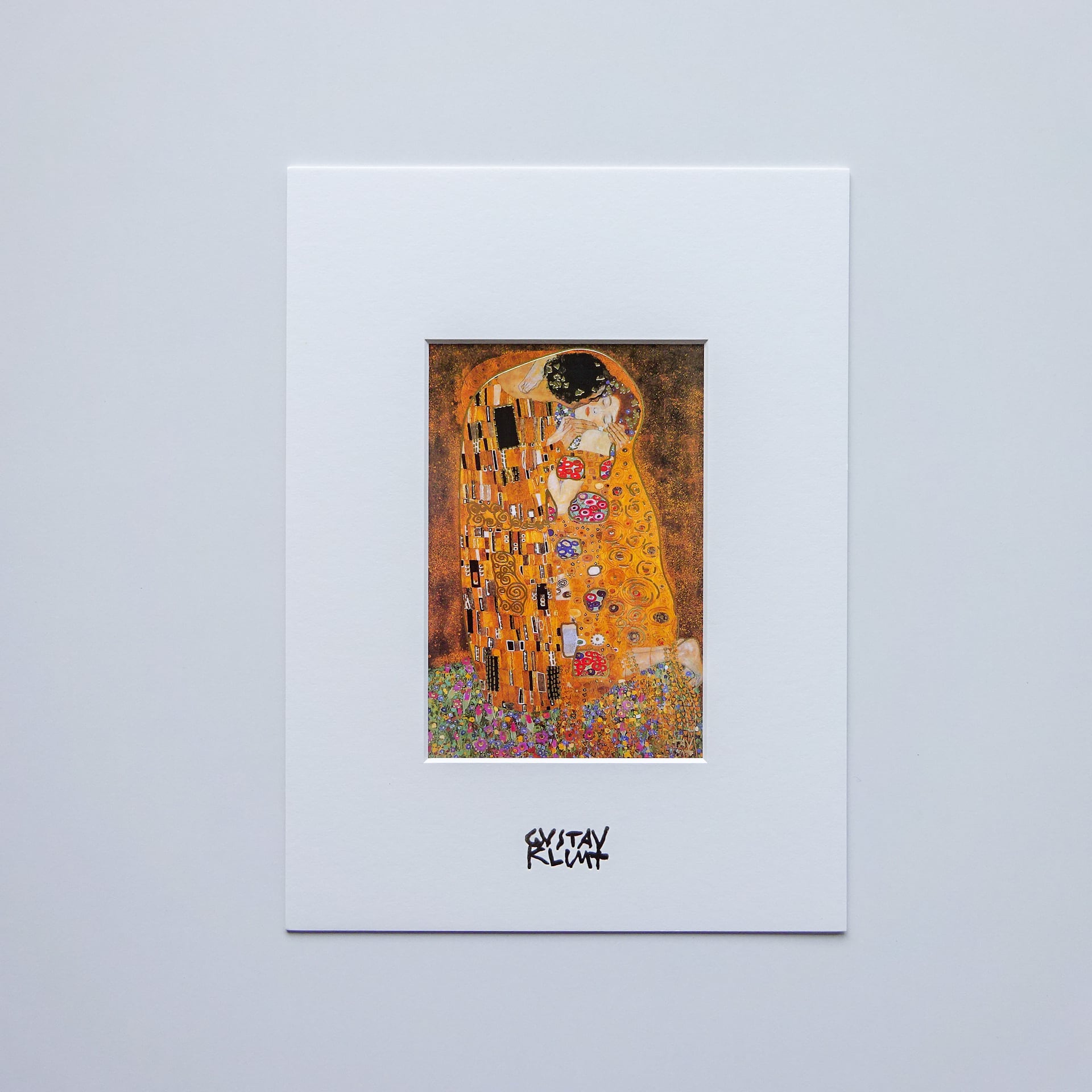 クリムト パスパルトゥー小『接吻』複製画 PASS-SMALL-888