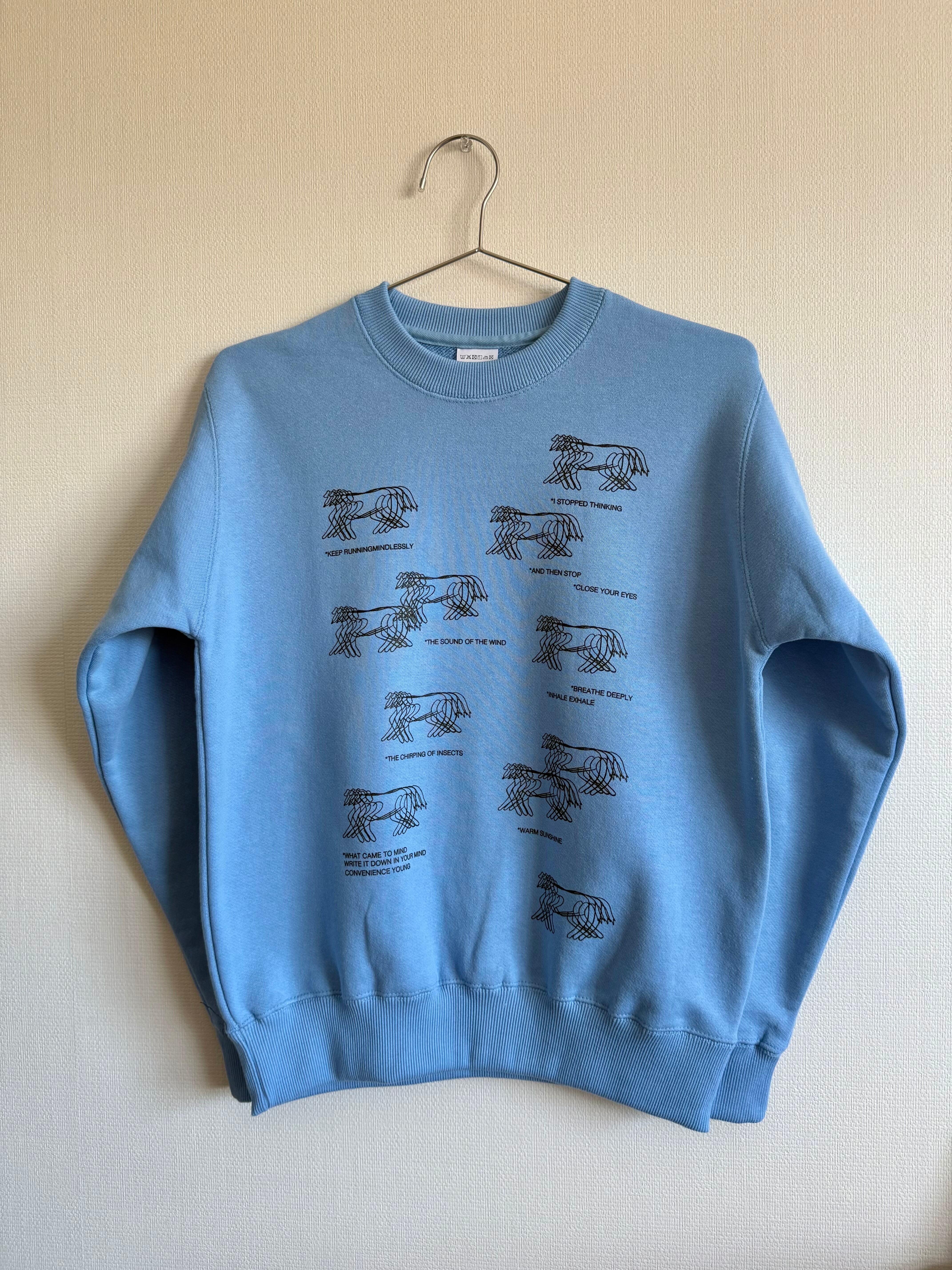 RUNNING DOGS SWEAT : SAX ※次回最短入荷4月下旬以降を予定