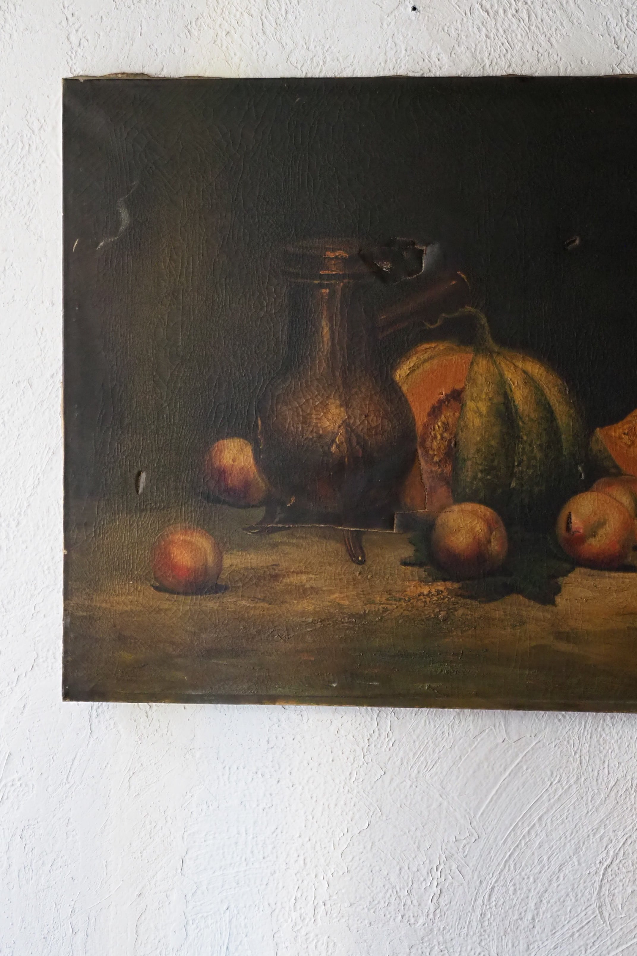 大きな静物画-antique still life oil painting | アンティーク
