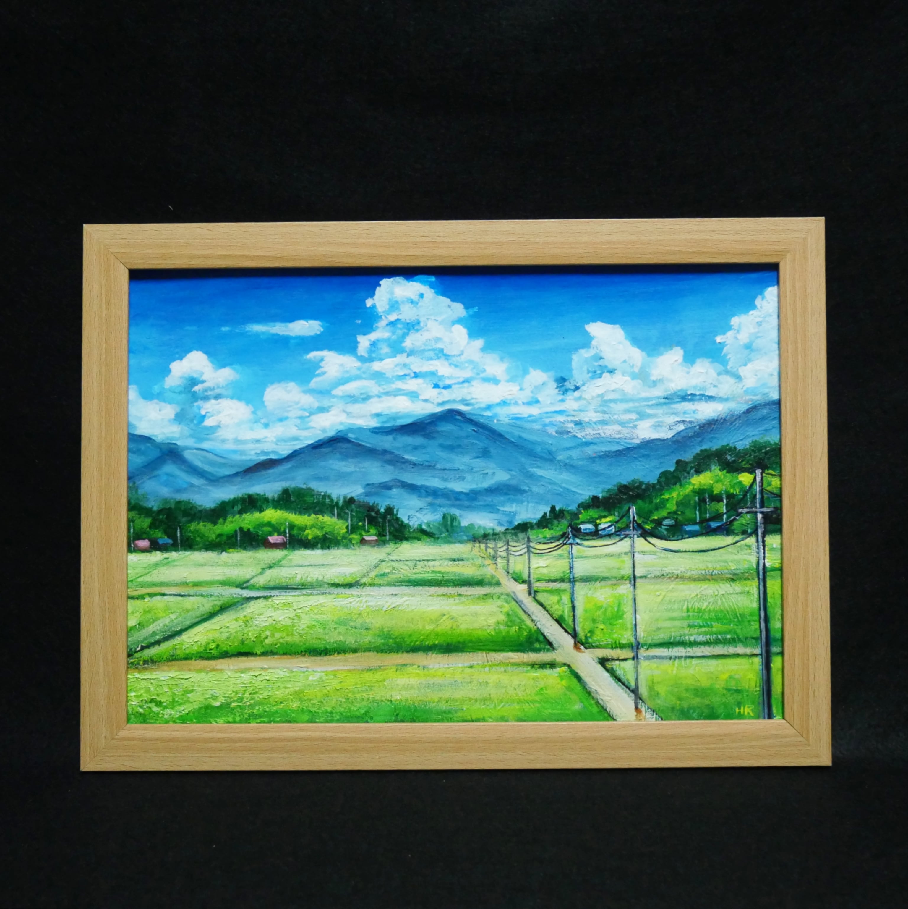 油絵 絵画 【真夏の田んぼ】 | HIROSHI1990