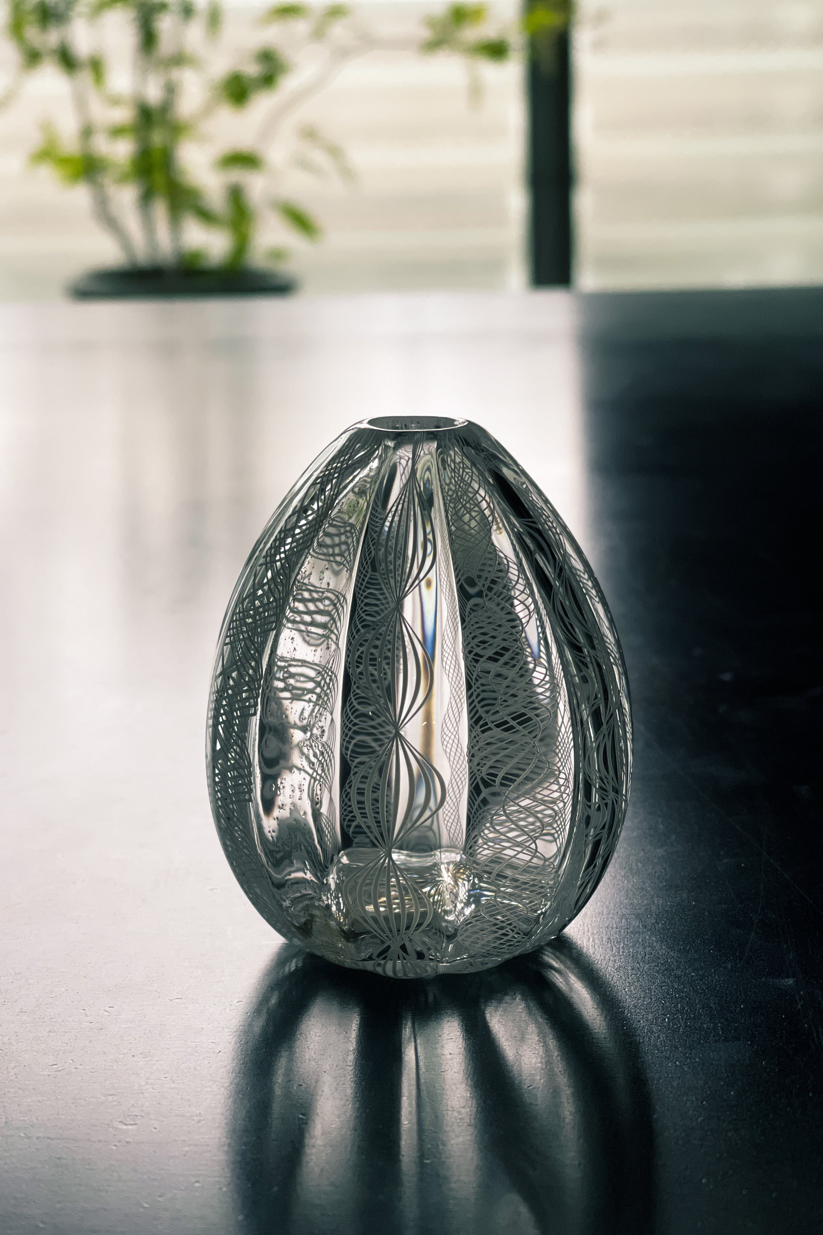 一輪挿し レースガラス/金 津坂陽介作 TY_33 | web-shop MITATE