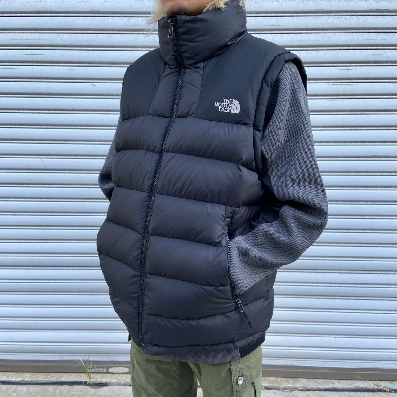 THENORTHFACE ザノースフェイス ダウンベスト 700フィル 黒 L | 古着屋 Uan