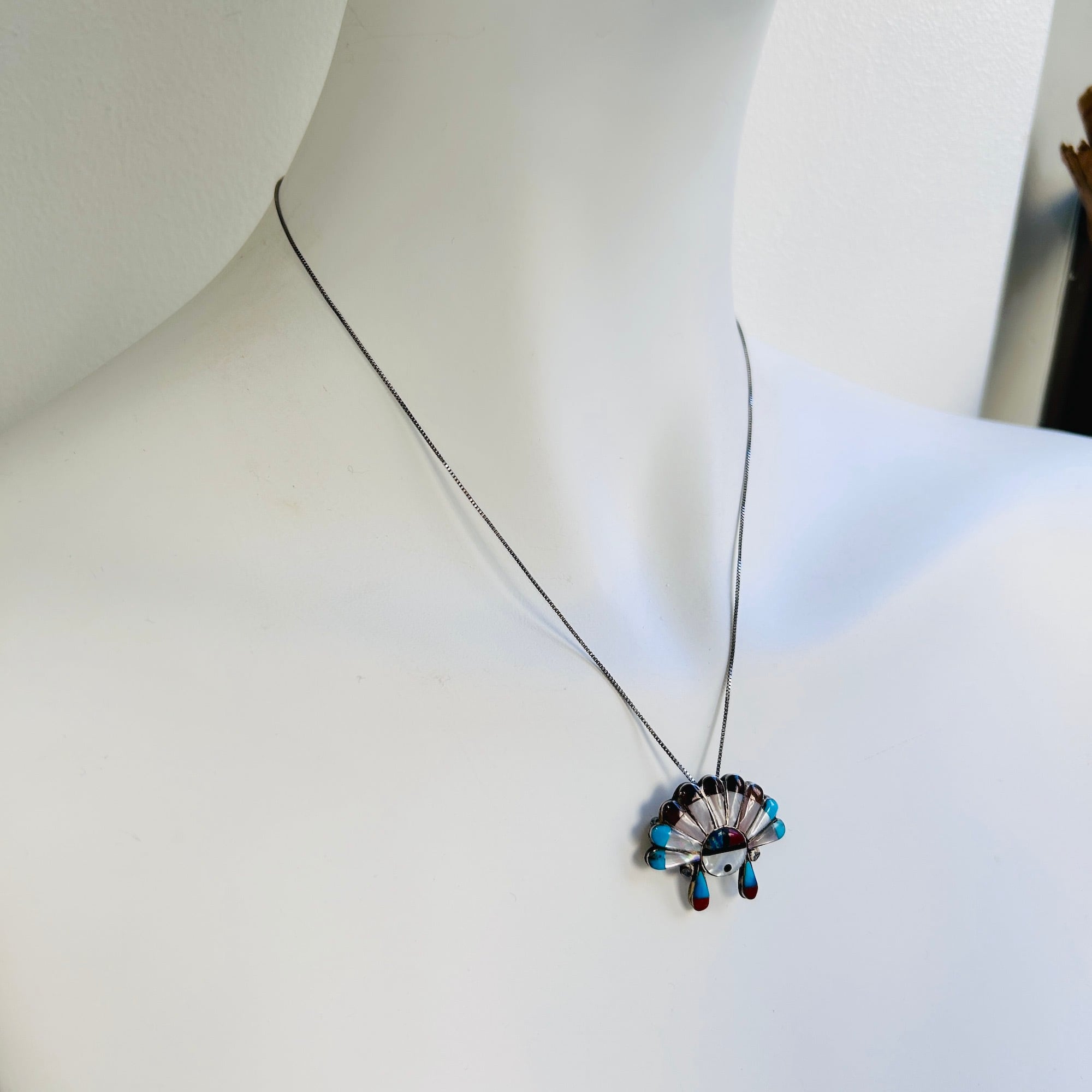 Native American ZUNI サンフェイス ブローチ / ネックレス | Milo