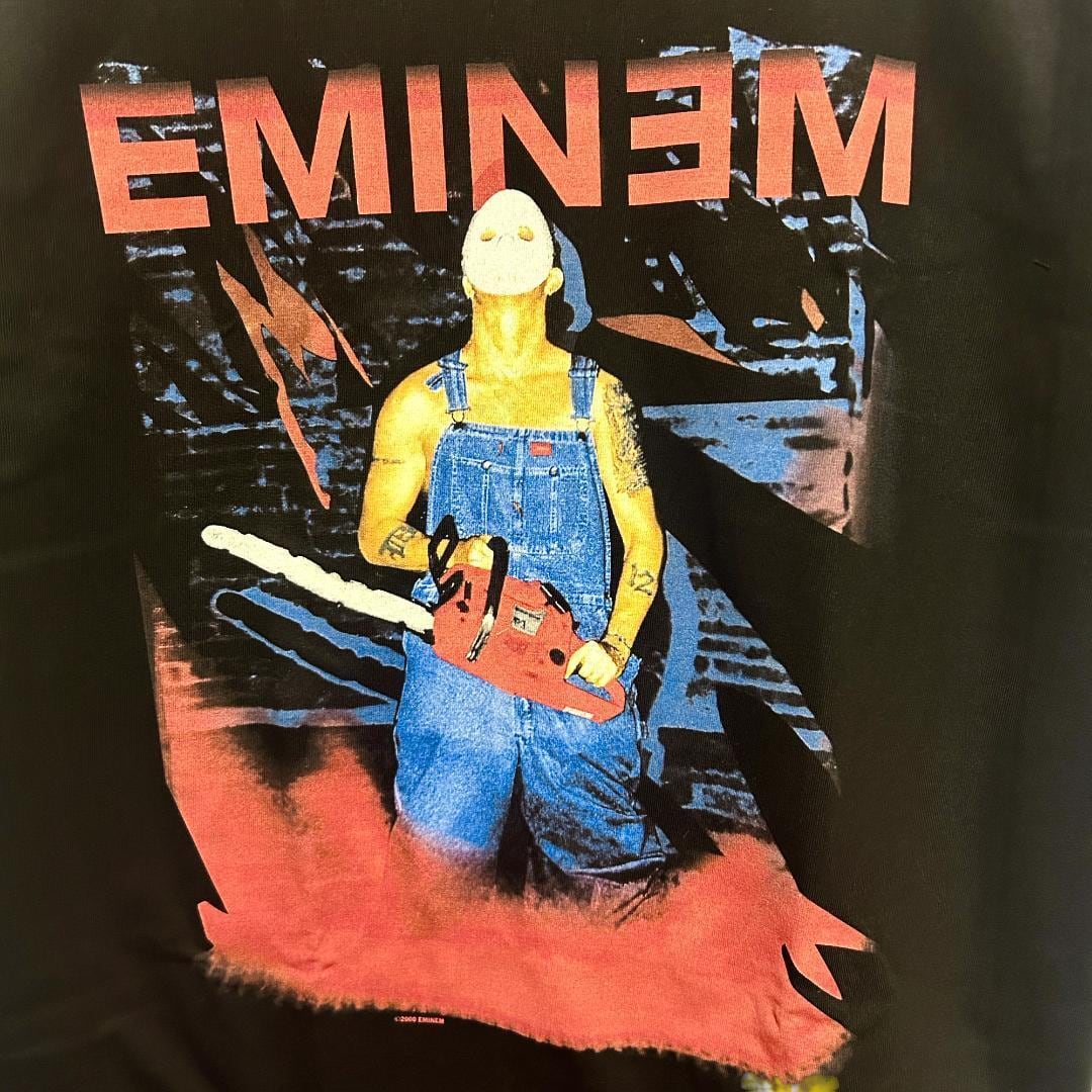 エミネム リプリント Tシャツ 半袖 メンズ 新品 個性的 黒 XL Eminem