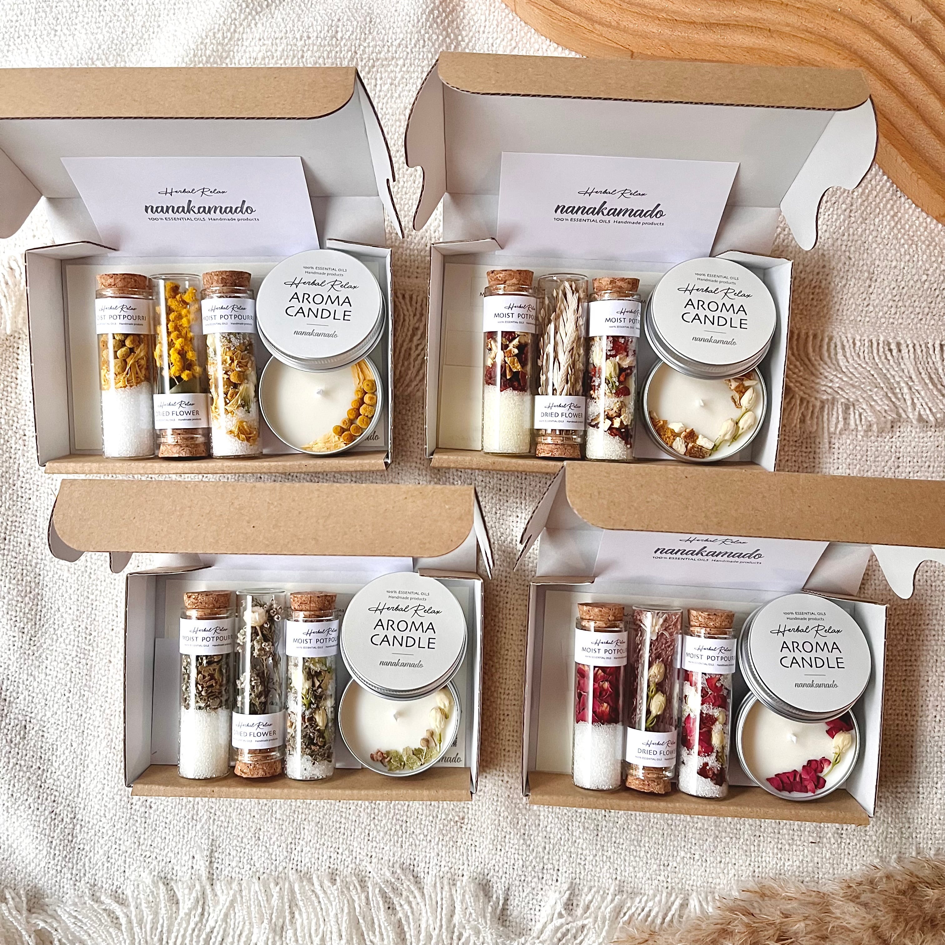 nanakamado gift set C♡《○○の香り》アロマキャンドル・ドライ