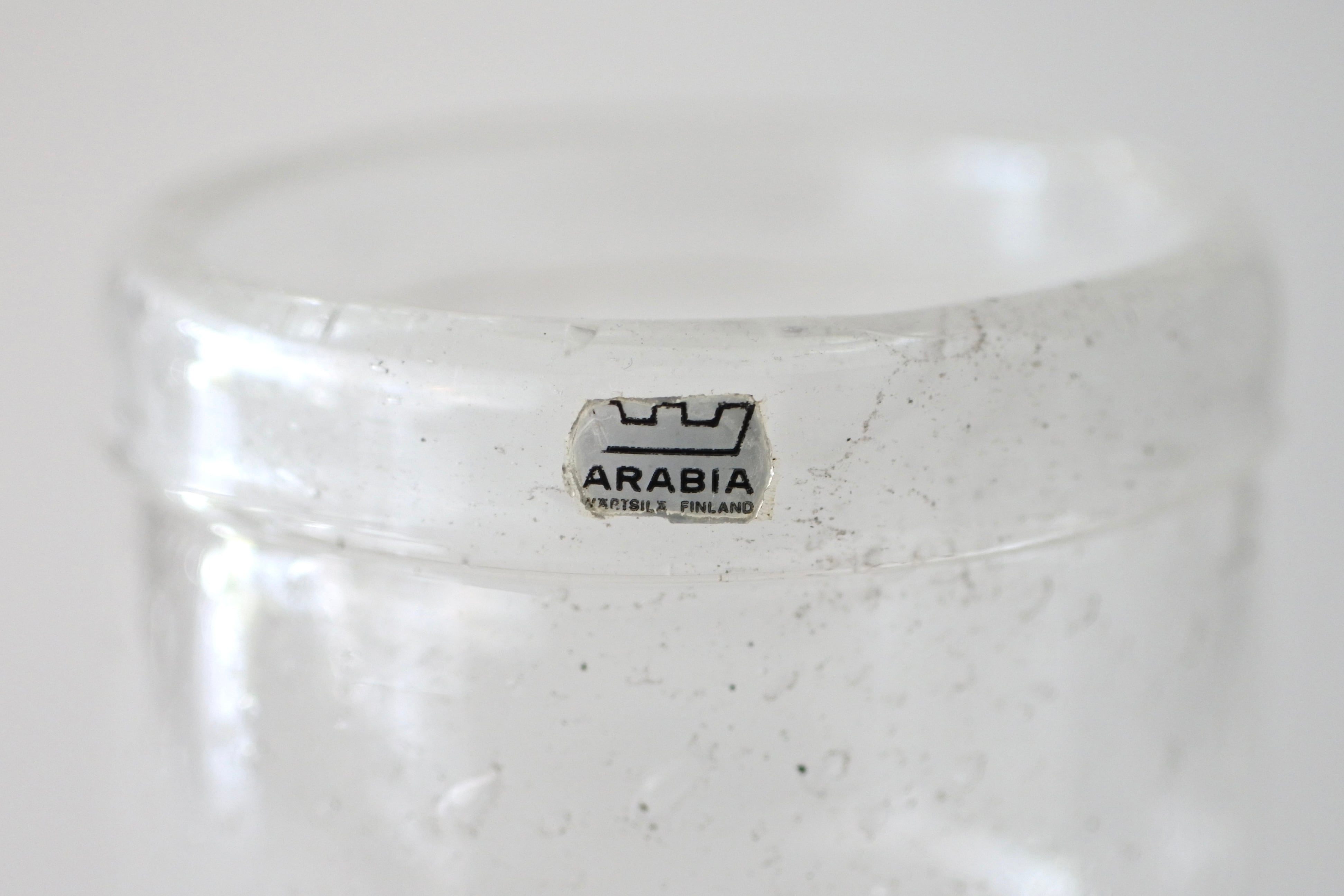 vintage ARABIA NUUTAJÄRVI sargasso N559 clear vase / ヴィンテージ