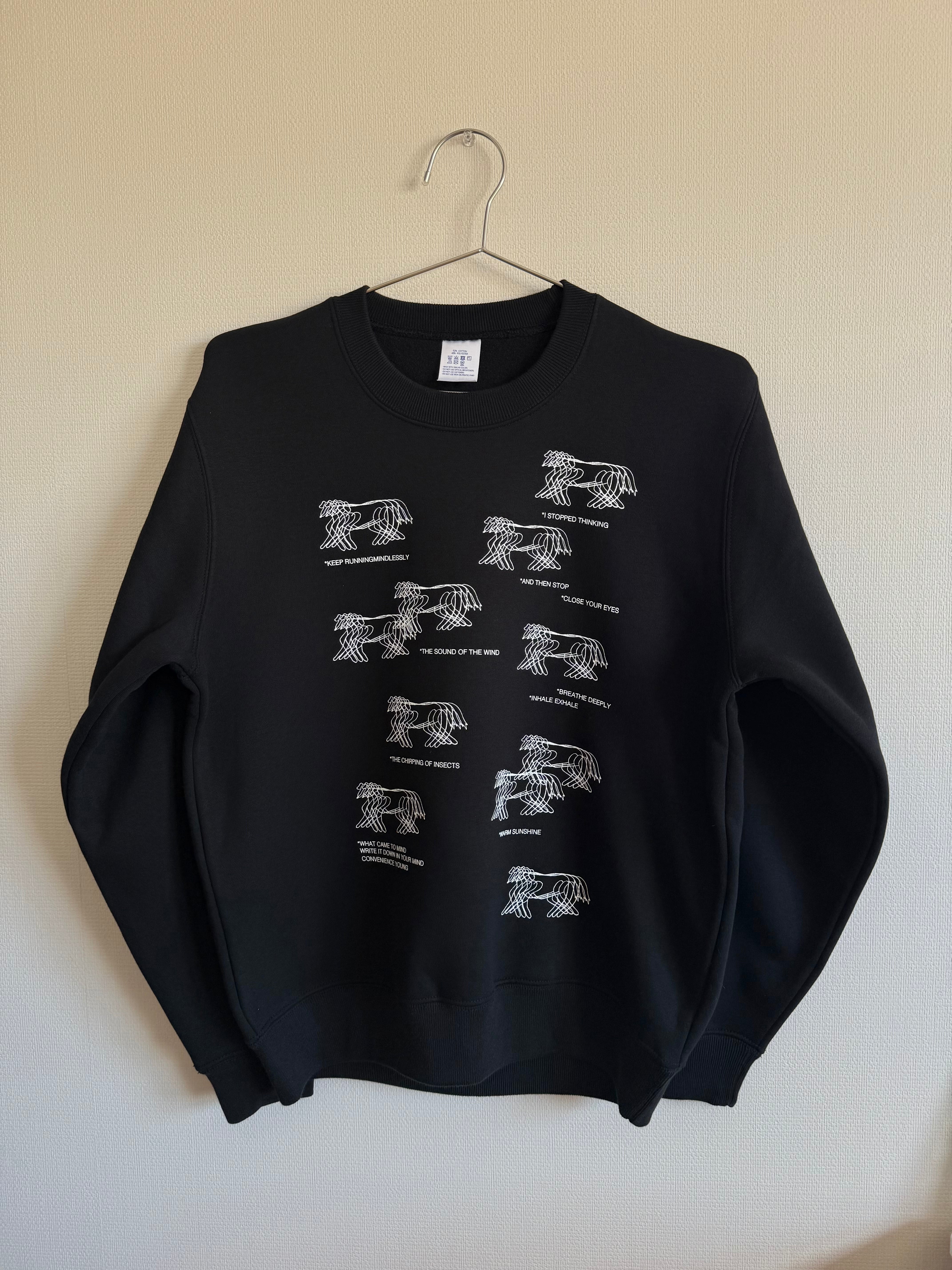 RUNNING DOGS SWEAT : BLACK | CONVENIENCE YOUNG