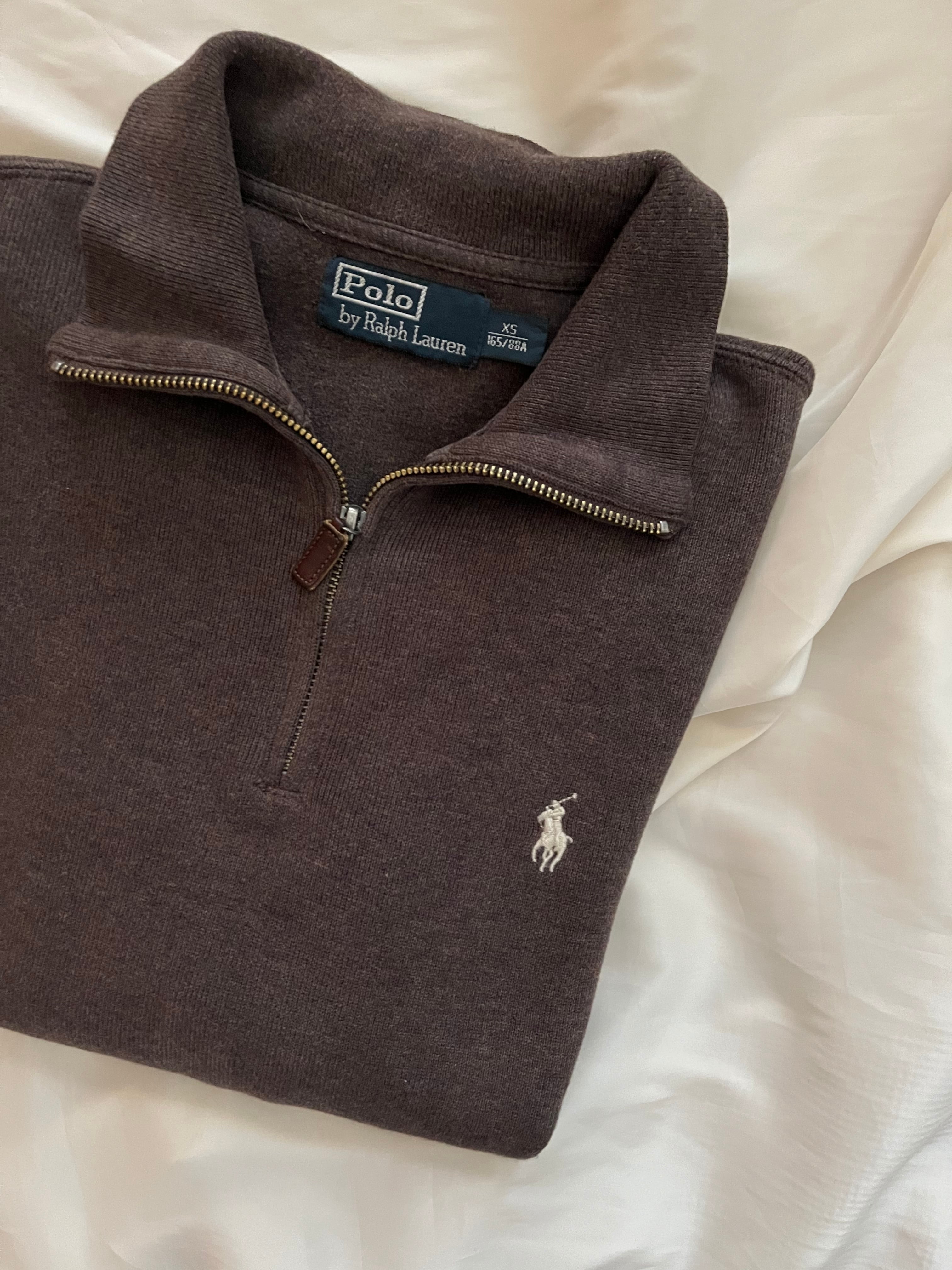 Polo RALPH LAUREN ポロ ラルフローレン ハーフジップ ブラウン