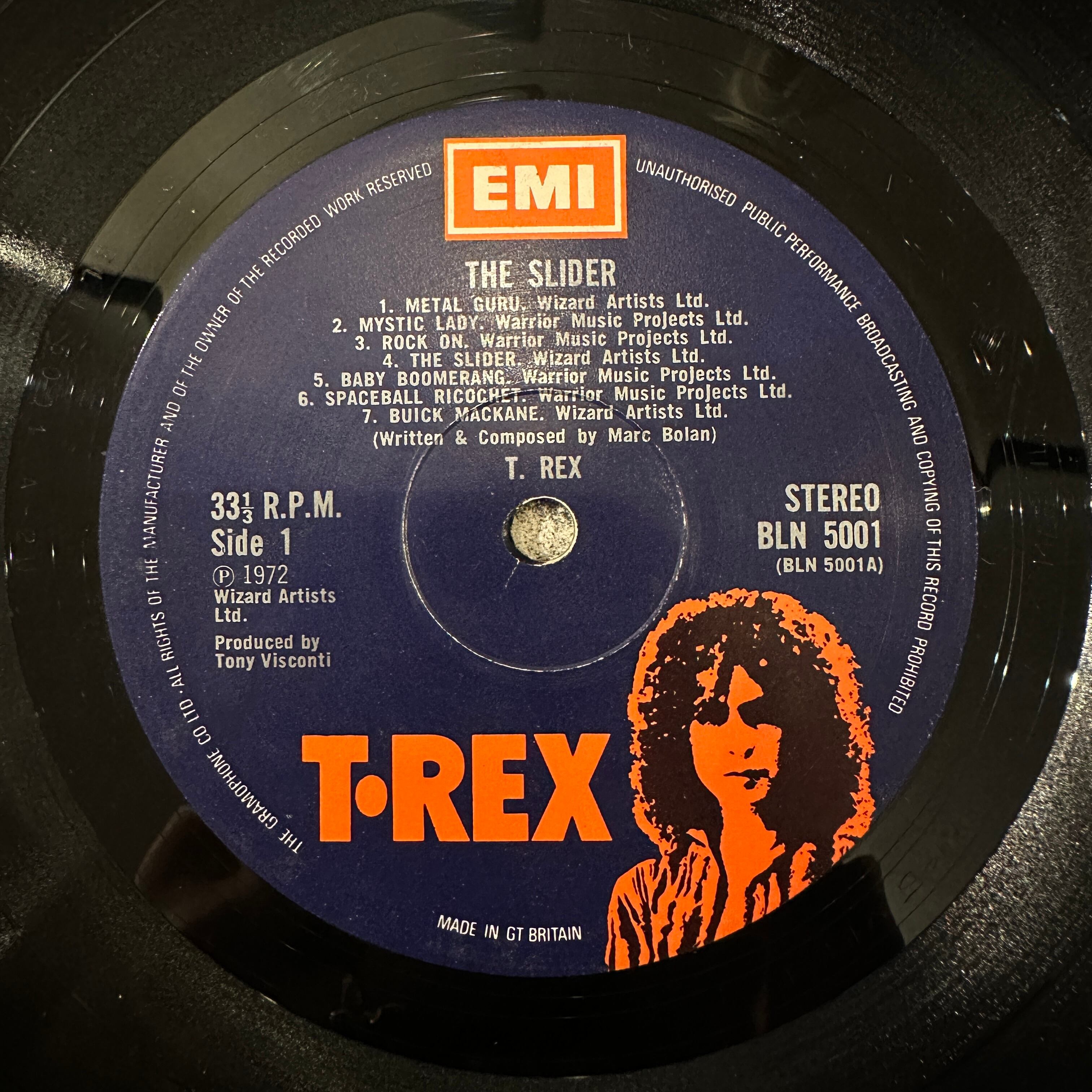 LP】T.REX/Slider | SORC 中古アナログレコード専門店