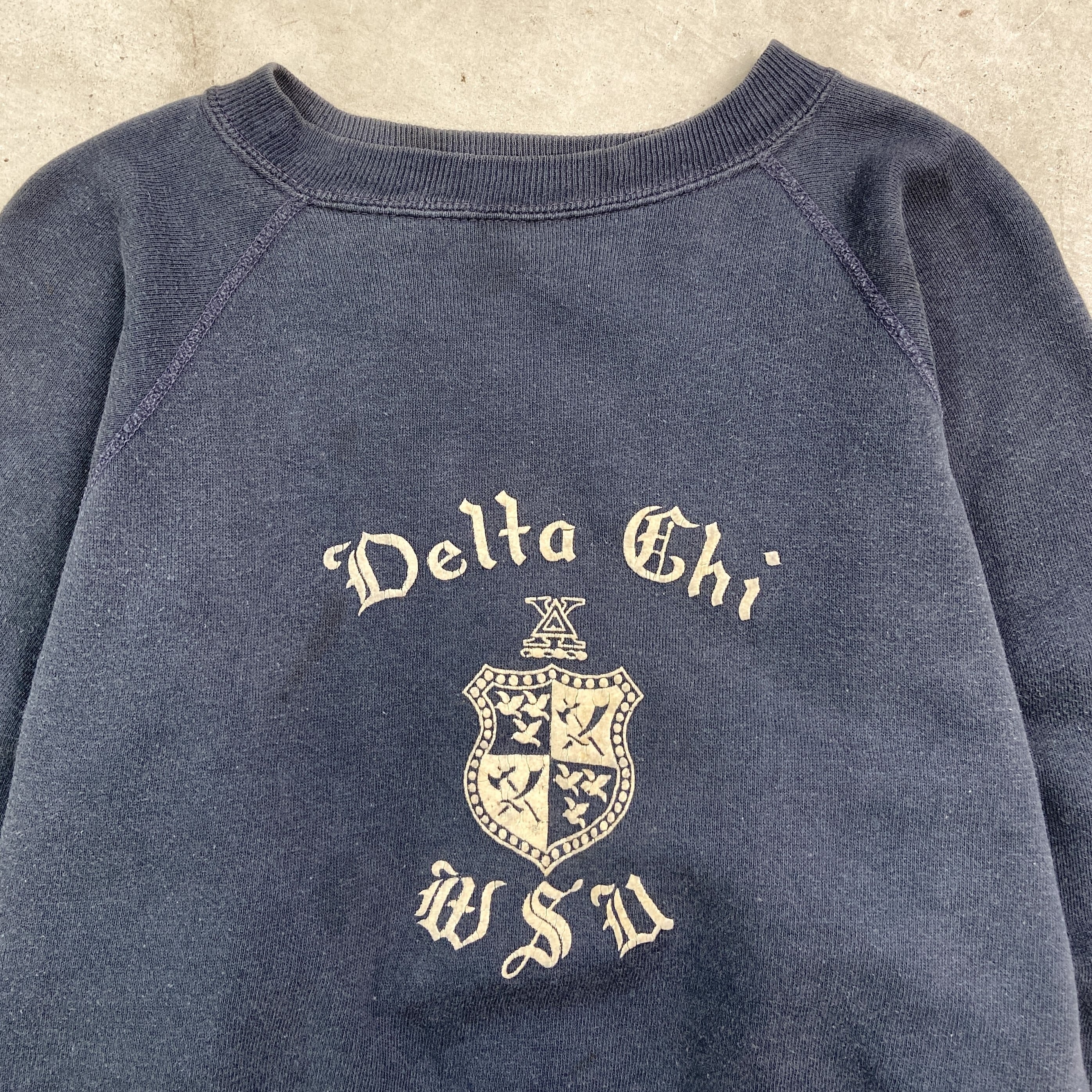 60年代 Delta Chi オールドイングリッシュ フロッキー ラグラン