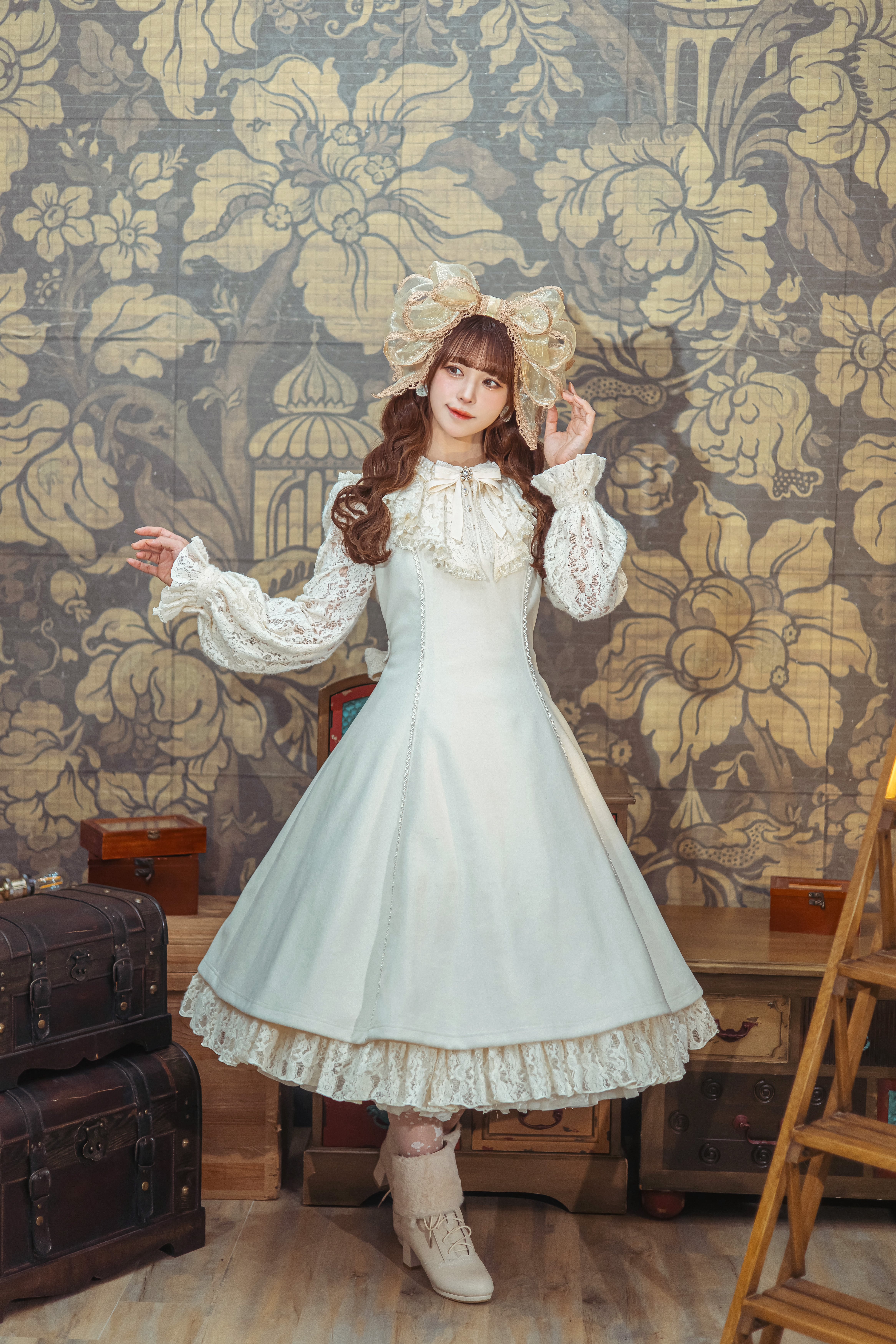 ベル・ラ・ドンナ ラッフルレースリボンワンピース | HoshibakoWorks