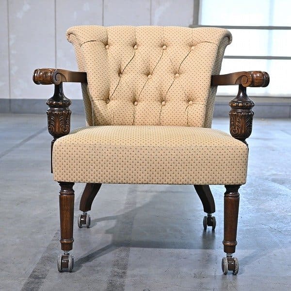 KASIWA/柏木工「ウィルダネス」ダイニングチェアa オーク材 キャスター