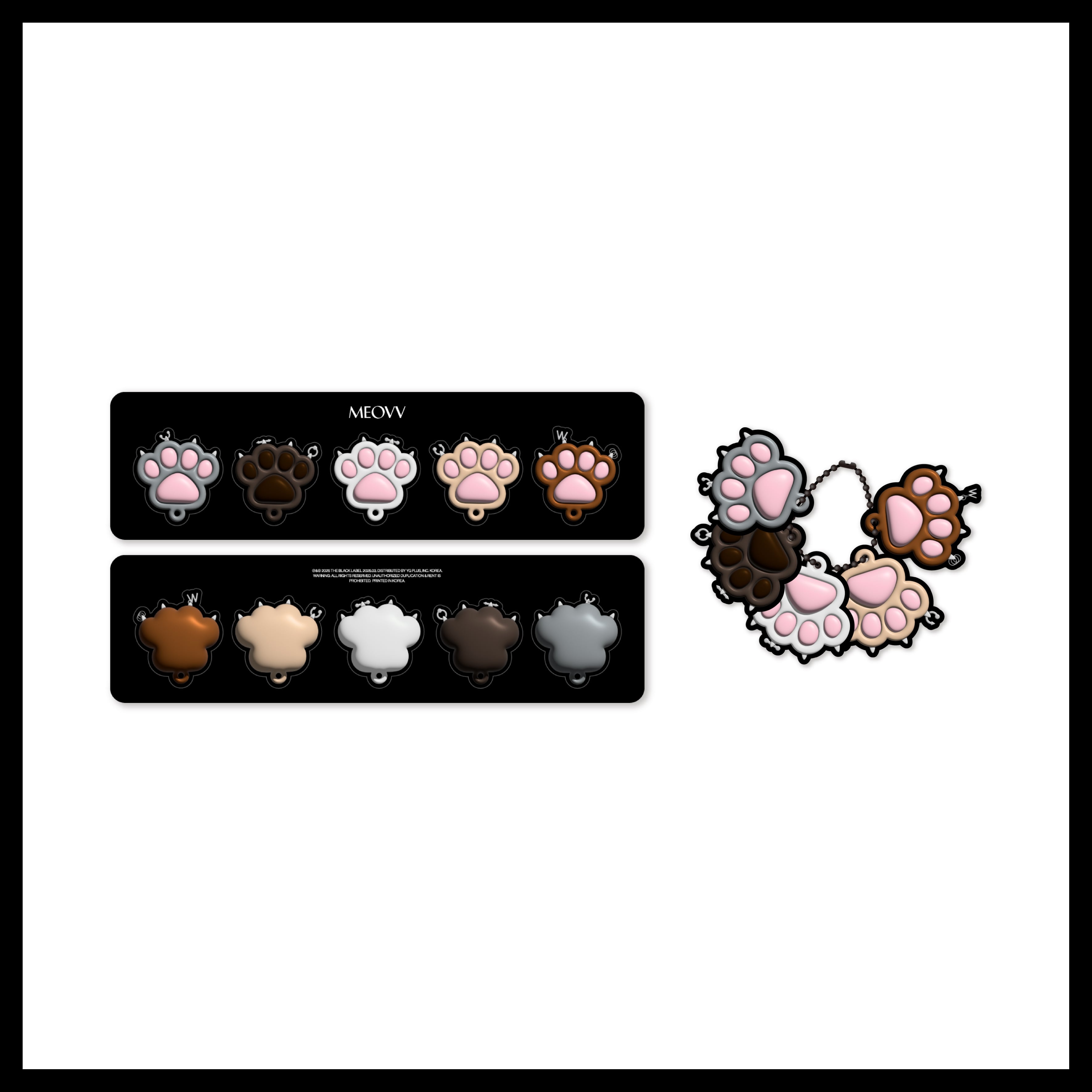 MEOVV] [MY EYES OPEN VVIDE] POP-UP MD PVC SOFT KEYRING | EVERLINE