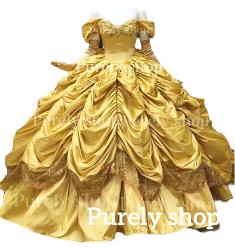 ディズニー 美女と野獣 ベル 豪華デラックス版 ボリュームドレス