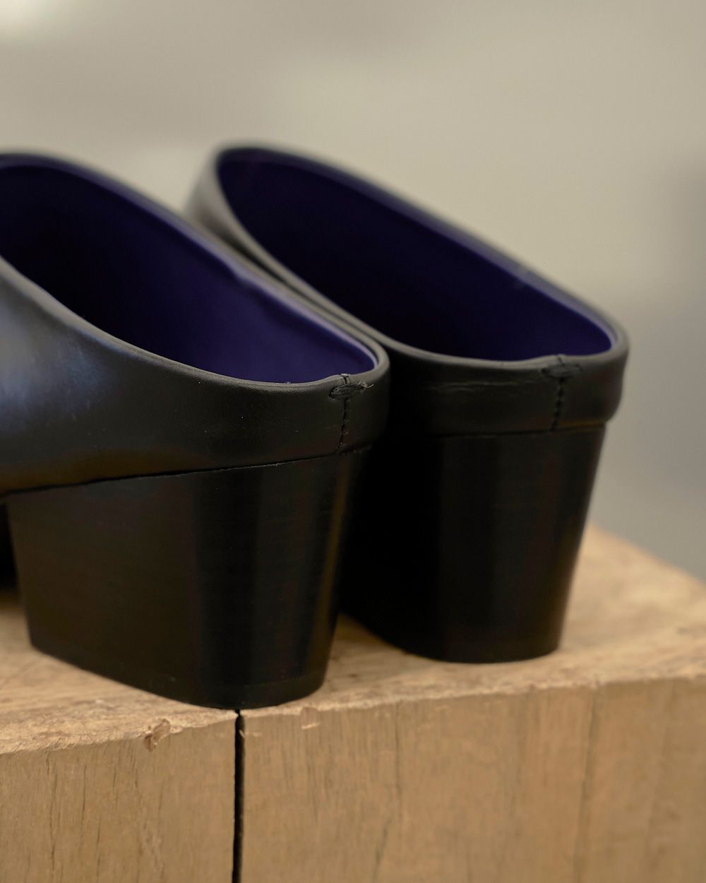 TODAYFUL(トゥデイフル) Squaretoe Leather Sabot | サウスオレンジ