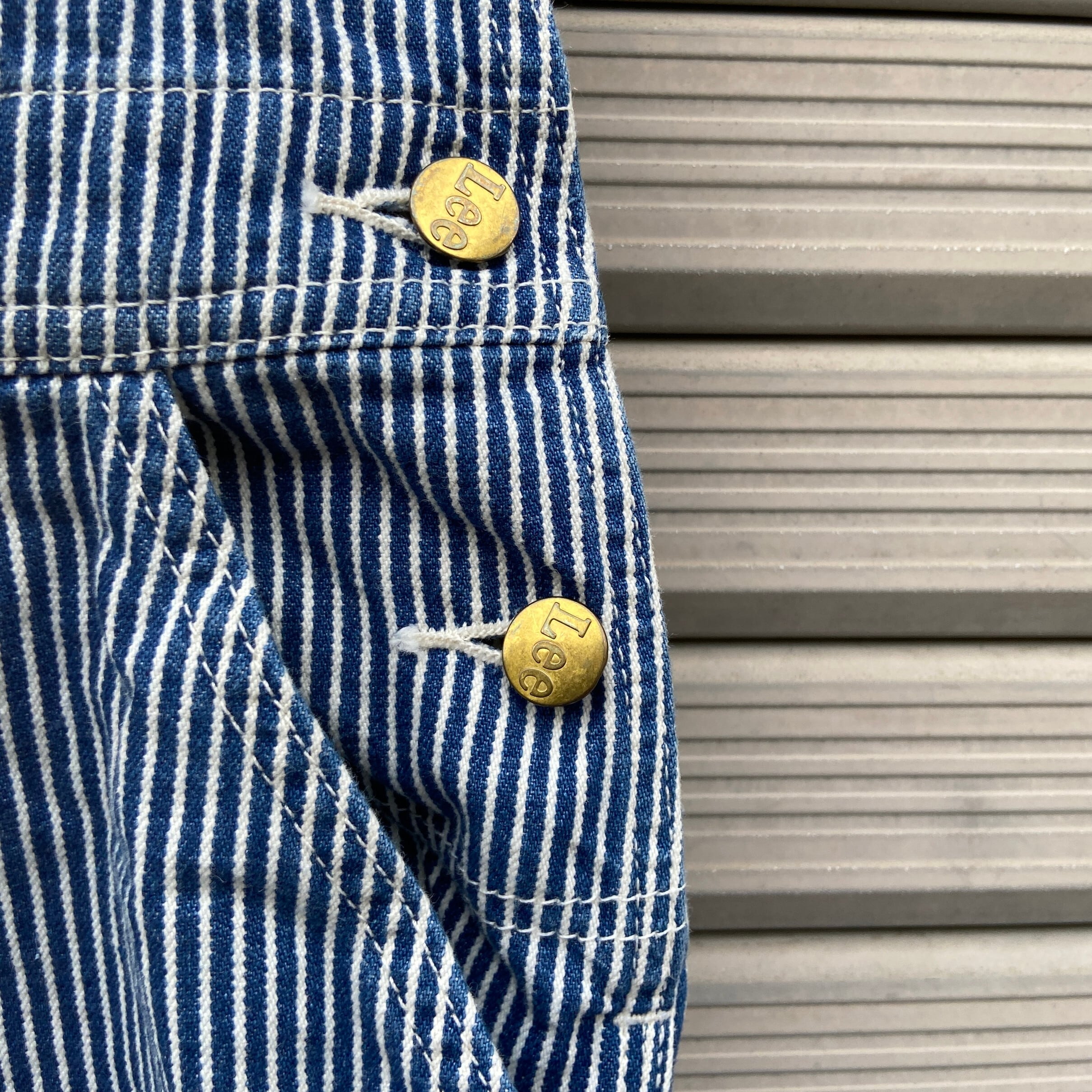 EVISU エヴィス 裏ヒッコリー デニム オーバーオール W30 エヴィスヤ