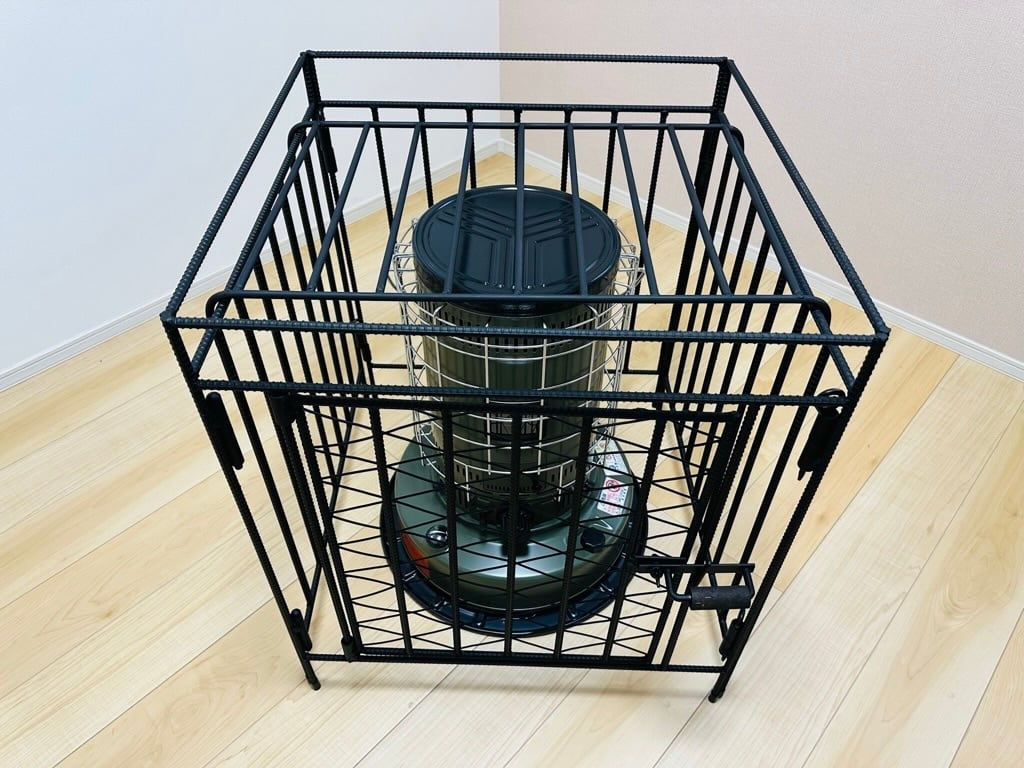 トヨトミ KS-67H対応 ストーブガード 工房金魚アイアンシリーズ 菱形