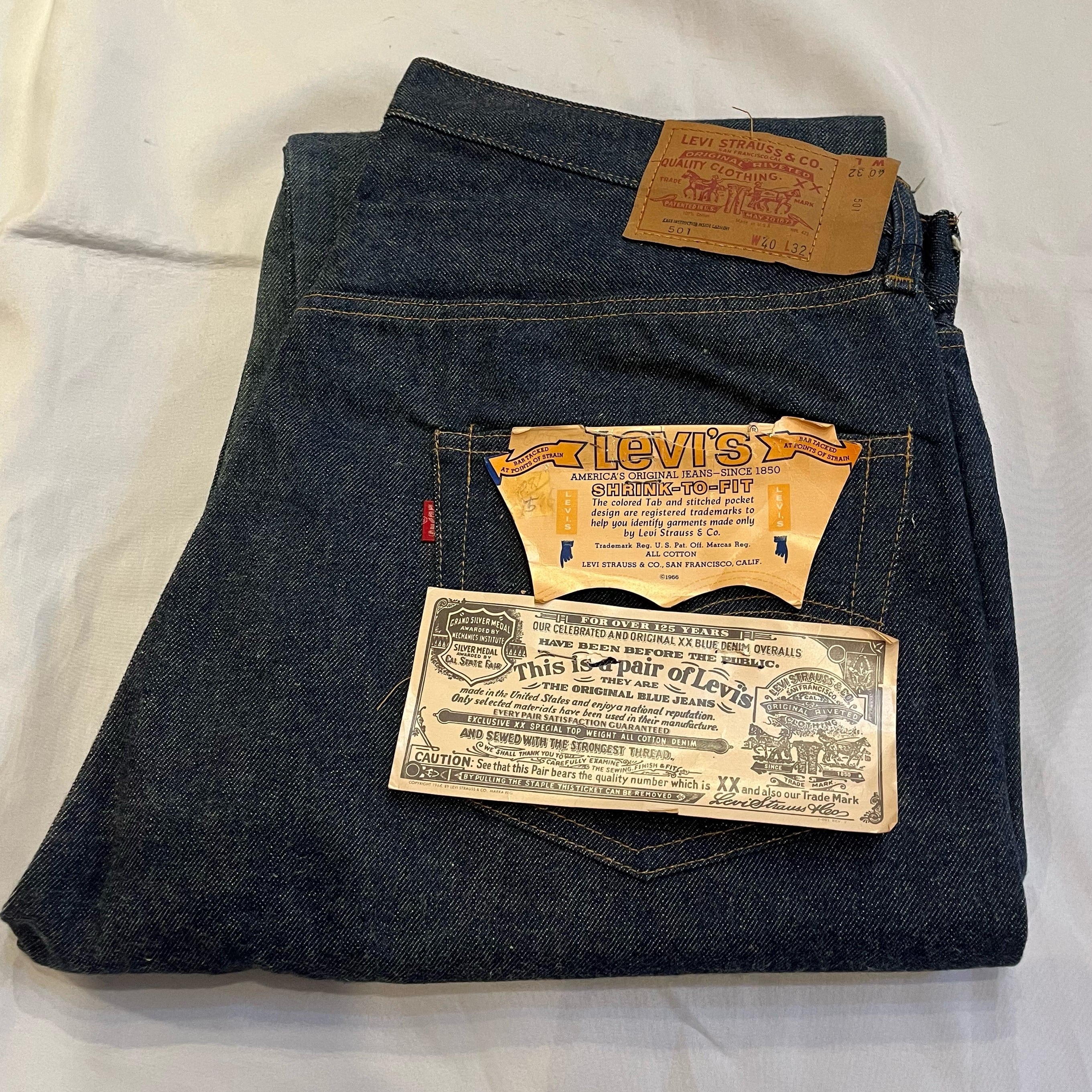リーバイス バナー 広告 額入り 特大 希少 levi's banner 50s vintage