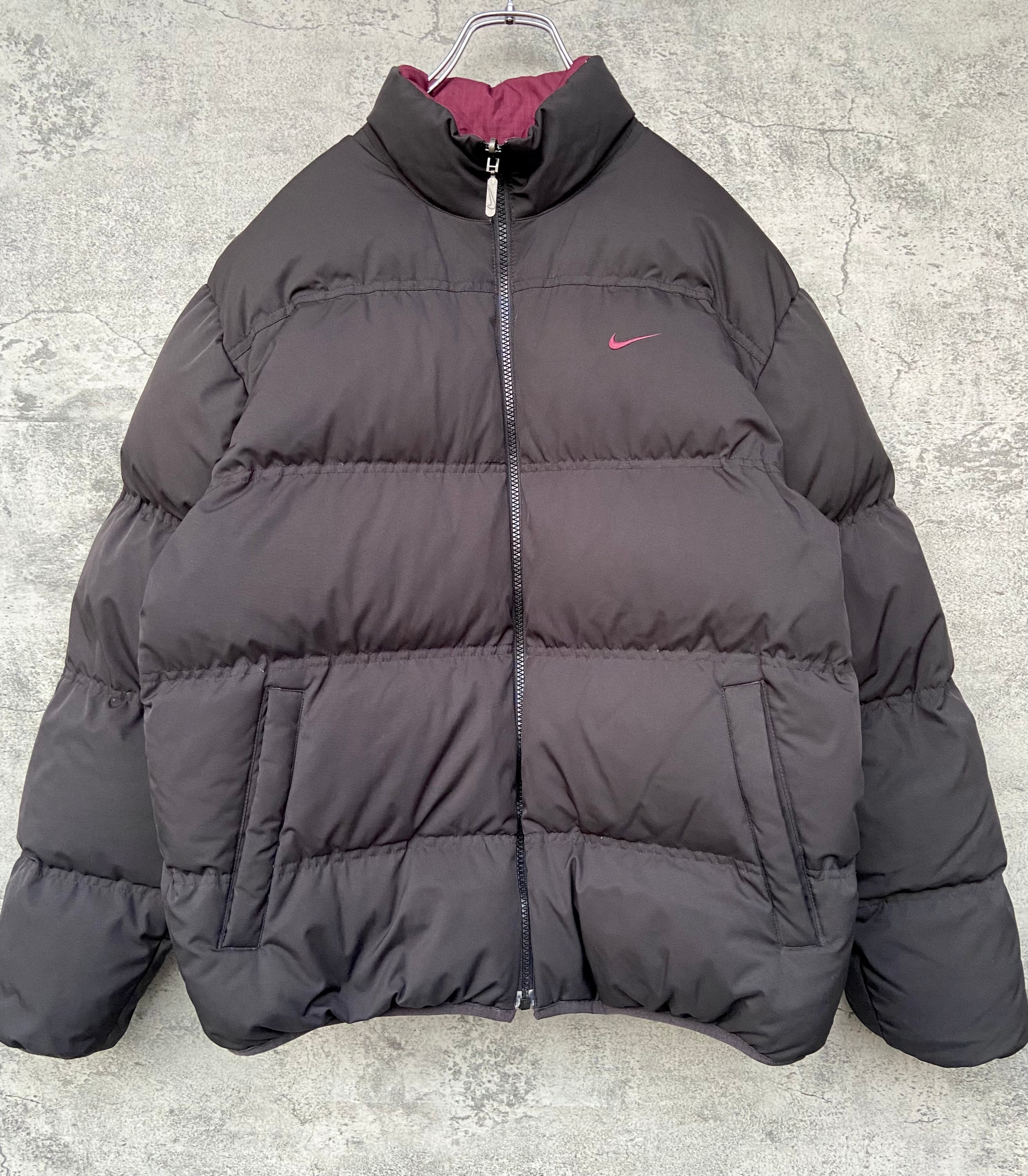 NIKE ナイキ 90s ダウンジャケット アウター 紫 刺繍スウォッシュ