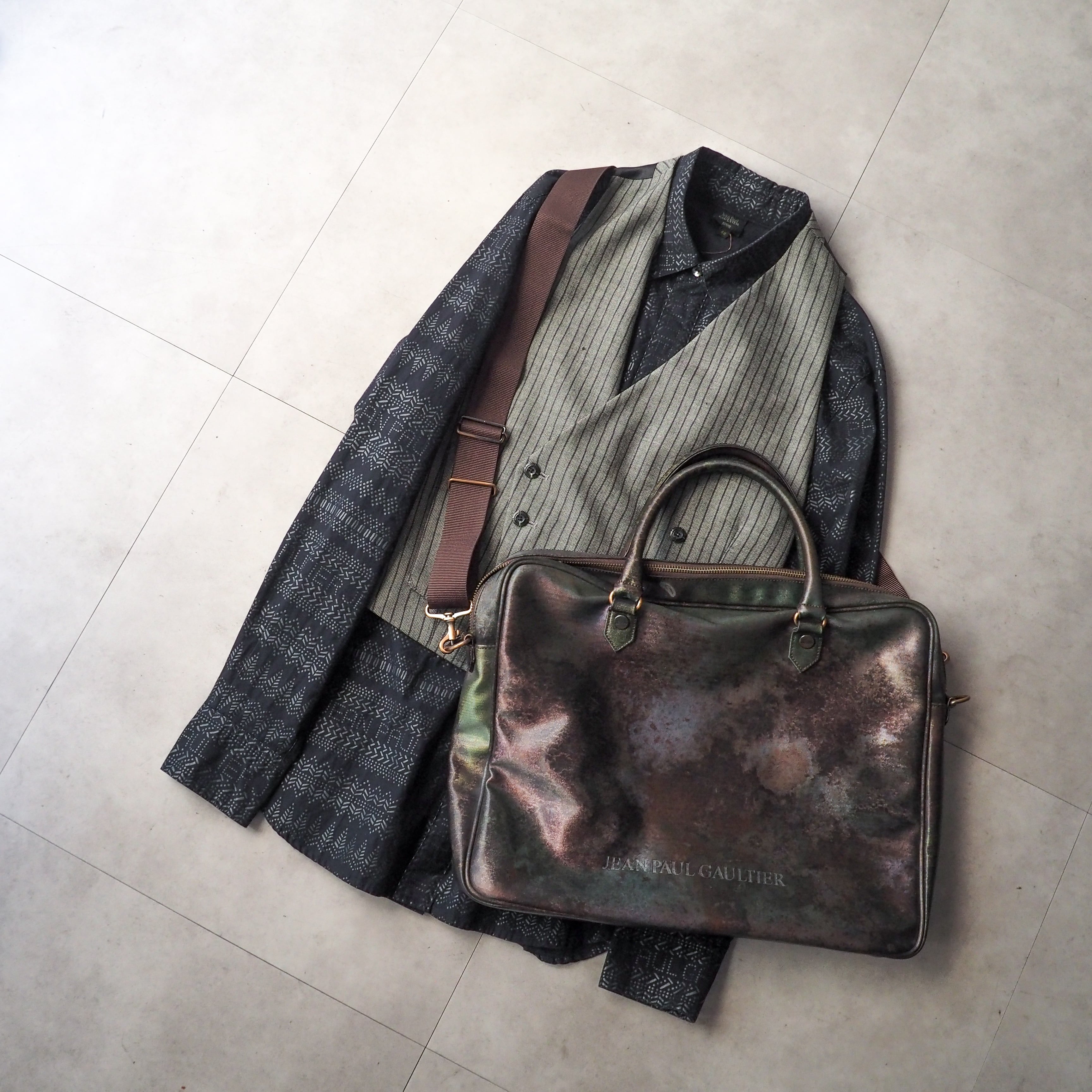 90s “Jean Paul GAULTIER” V-CYBER 2way shoulder bag 90年代 ジャン