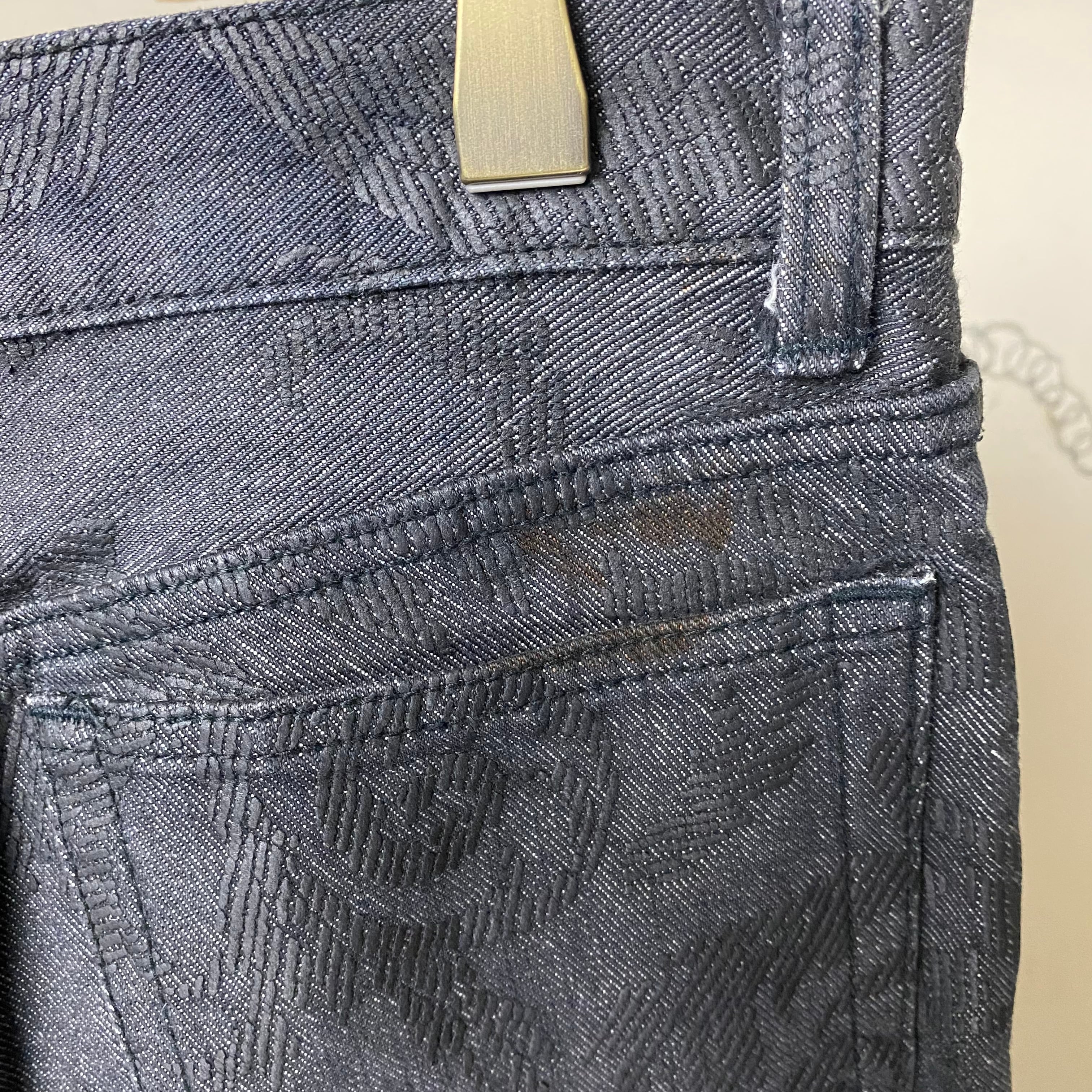 vintage YOSHIYUKI KONISHI (FICCE) paisley printed black denim