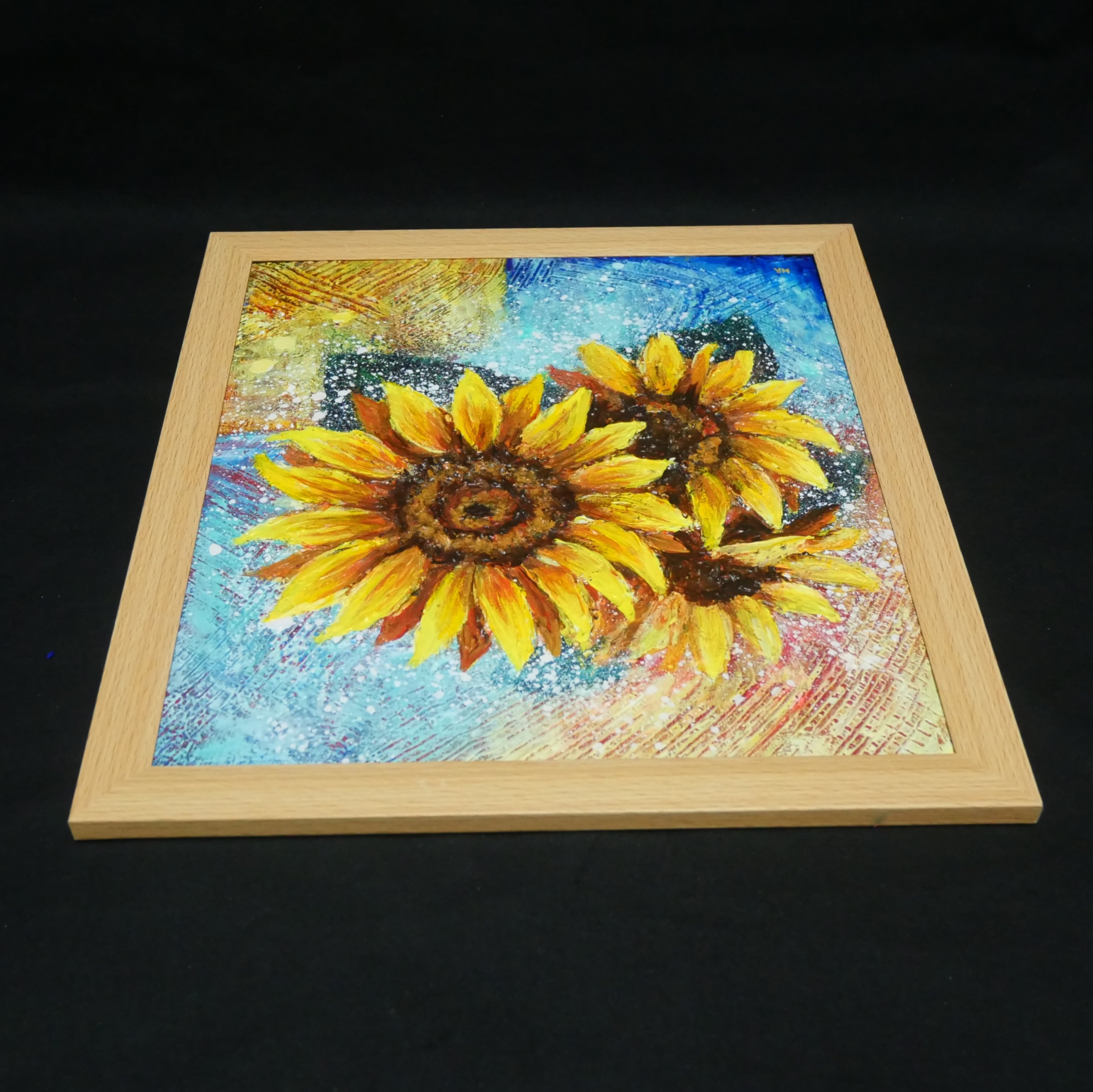 油絵 油彩 油彩画 絵 絵画 【向日葵】 | HIROSHI1990