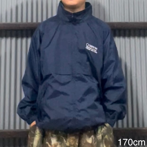 Tn-Mountain ナイロンジャケット XL ネイビー ラグランスリーブ