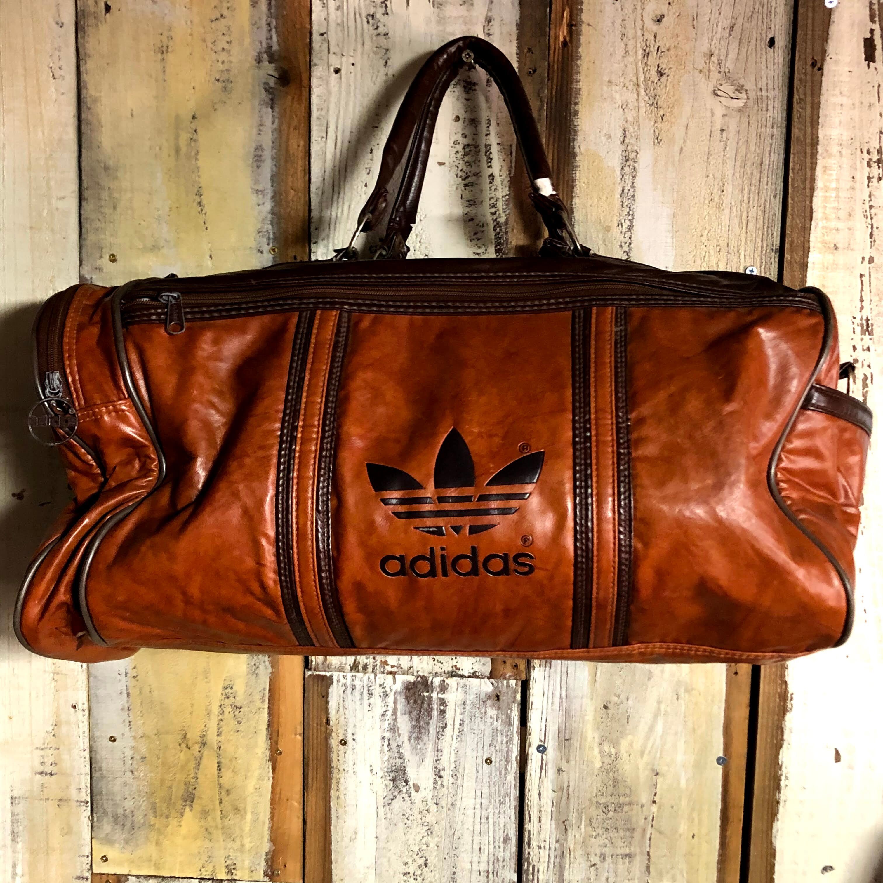 80's adidas All Leather Vintage Bag アディダス ビンテージ オール