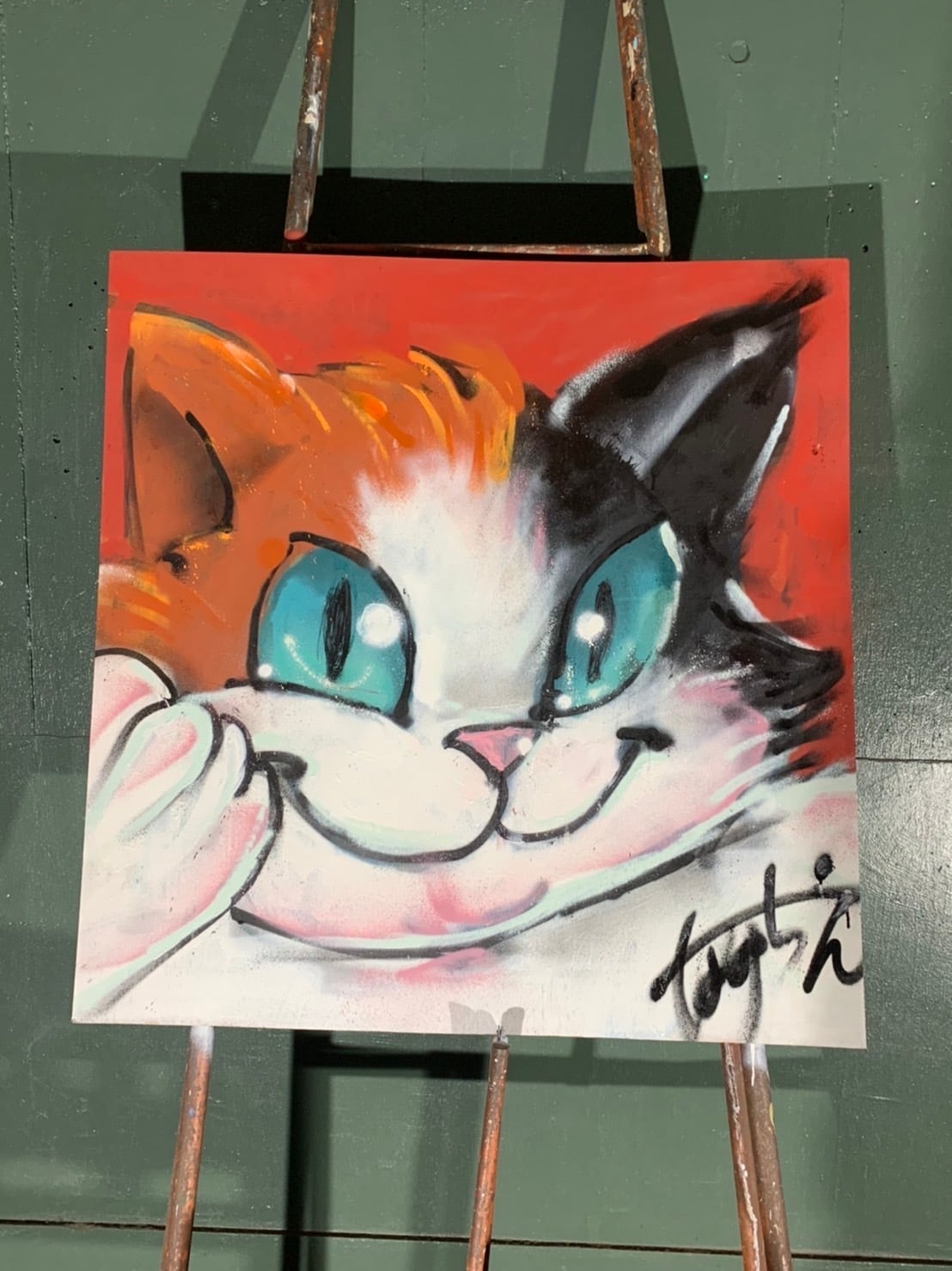 一点物】三毛猫/グラフィティアート | なみちえ Official shop