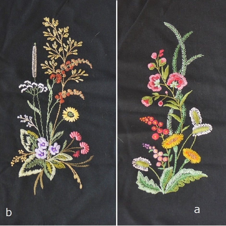 刺繍タペストリー 花の刺繍 ドイツ | こりすのパン屋Base店 （世界の