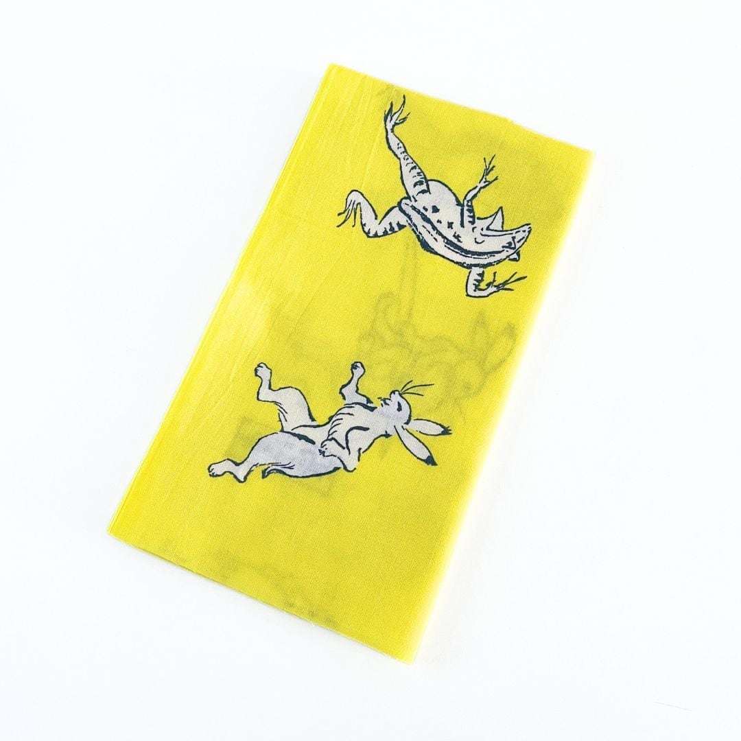 鳥獣戯画 手拭い 黄色 | hmm, by 東京都美術館ミュージアムショップ