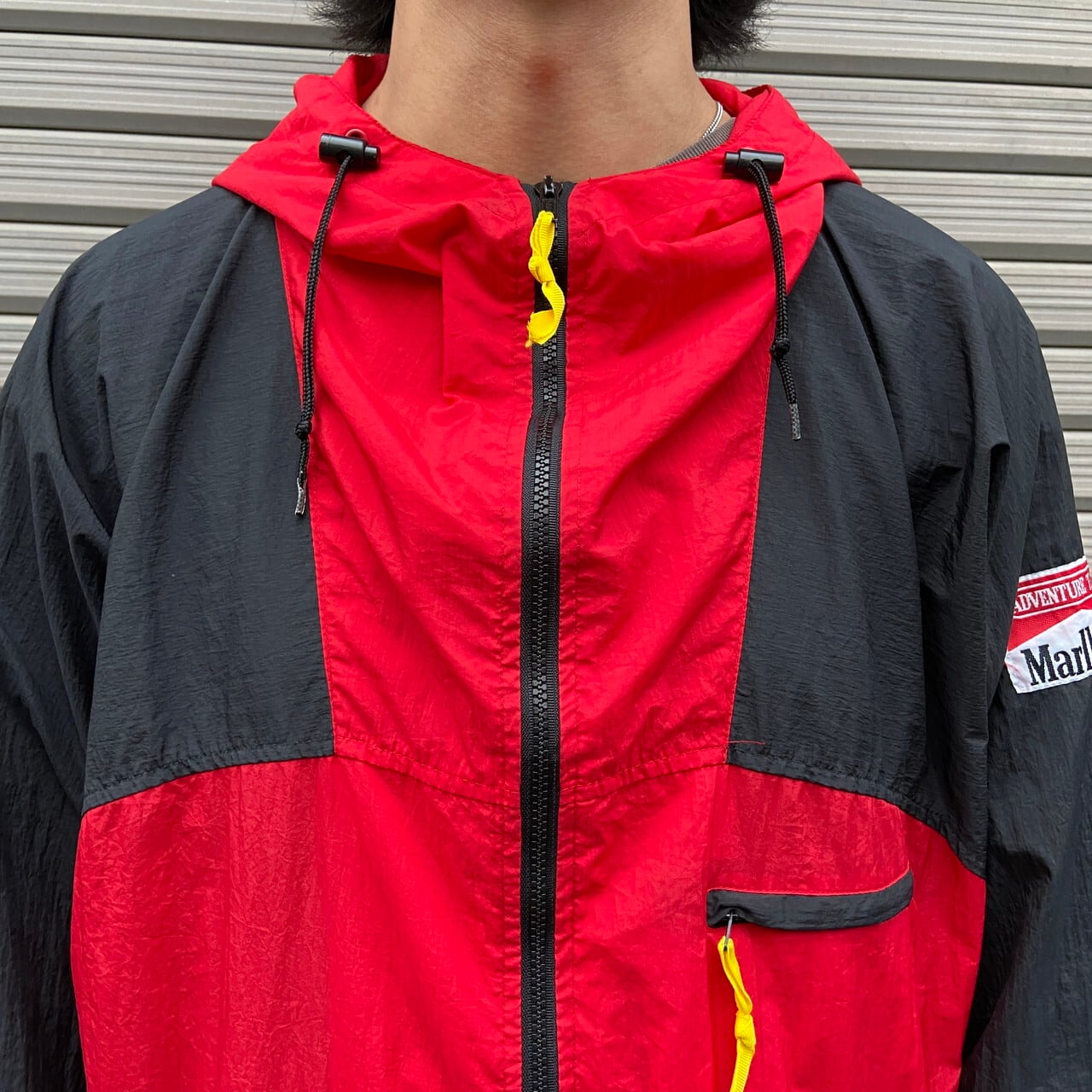 90年代 Marlboro マルボロ ナイロンジャケット メンズXL 古着 90s