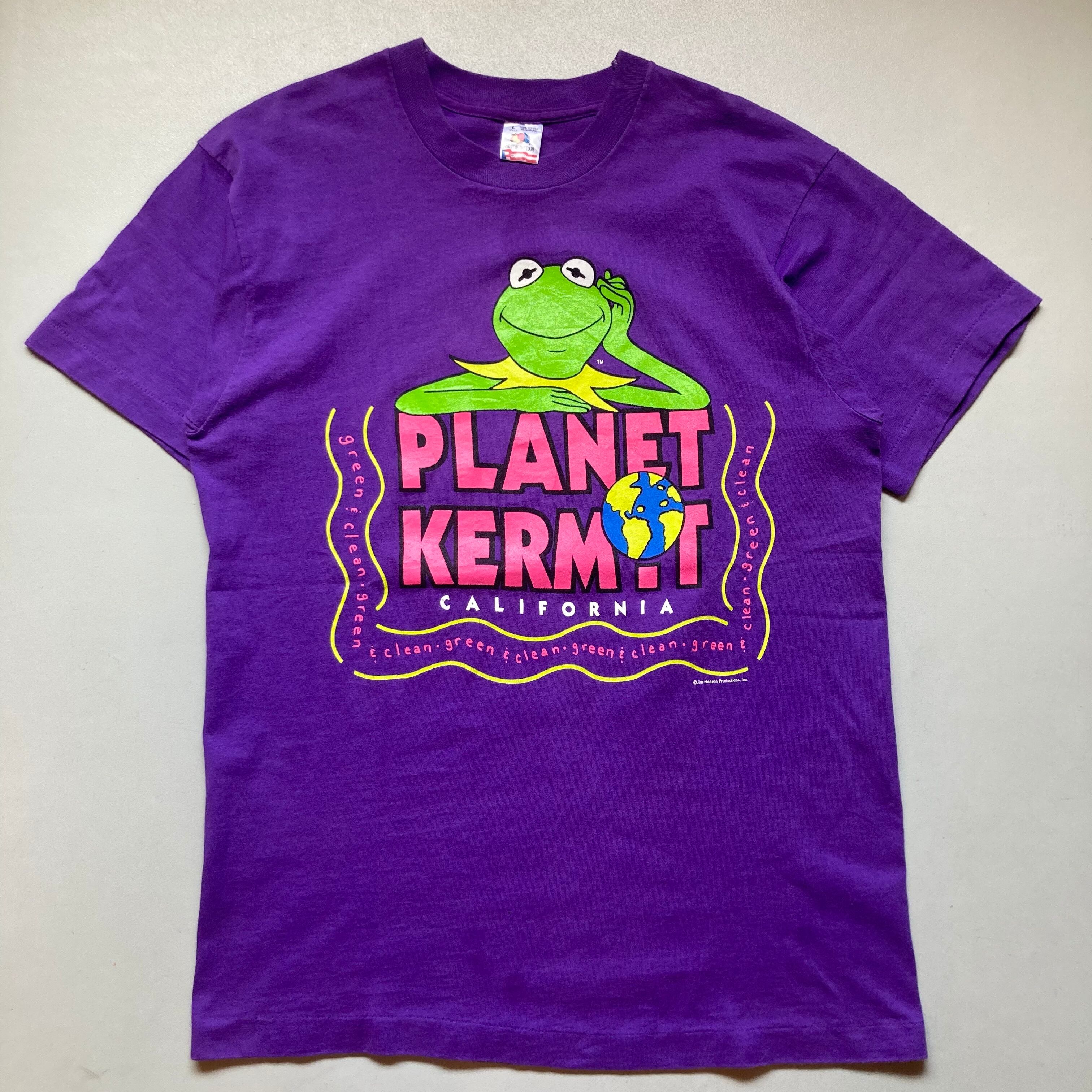 90s planet Kermit T-shirt プラネットカーミット Tシャツ | bdotstuff2021