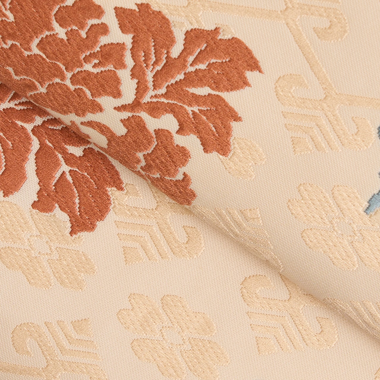 人間国宝 喜多川俵二 有職文様 二陪織開名古屋帯【中古】 | かわの屋